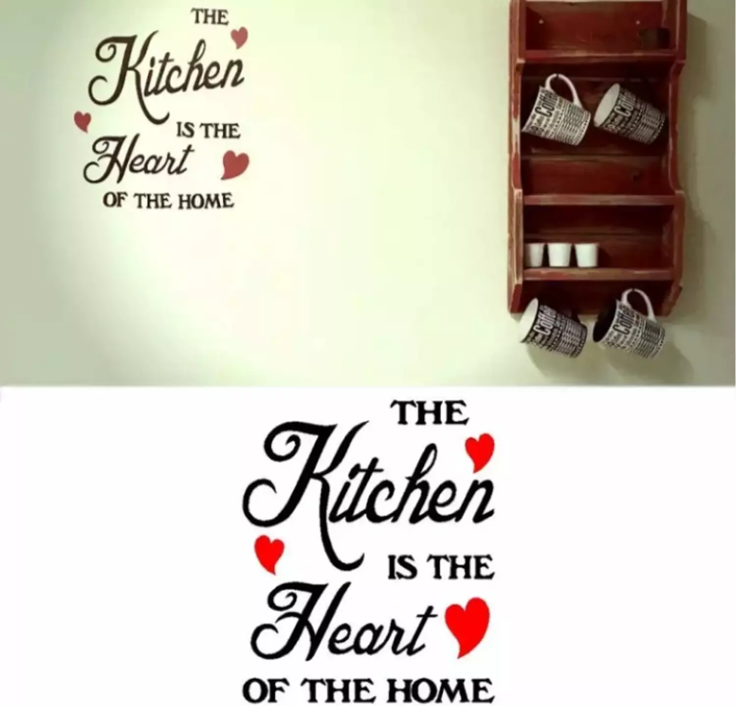 The kitchen is the heart of the home Wall Decal 2