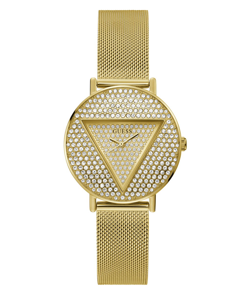 GUESS GW0477L2 ANALOG WATCH  For Women Gold Stainless Steel/Mesh Polished Bracelet 