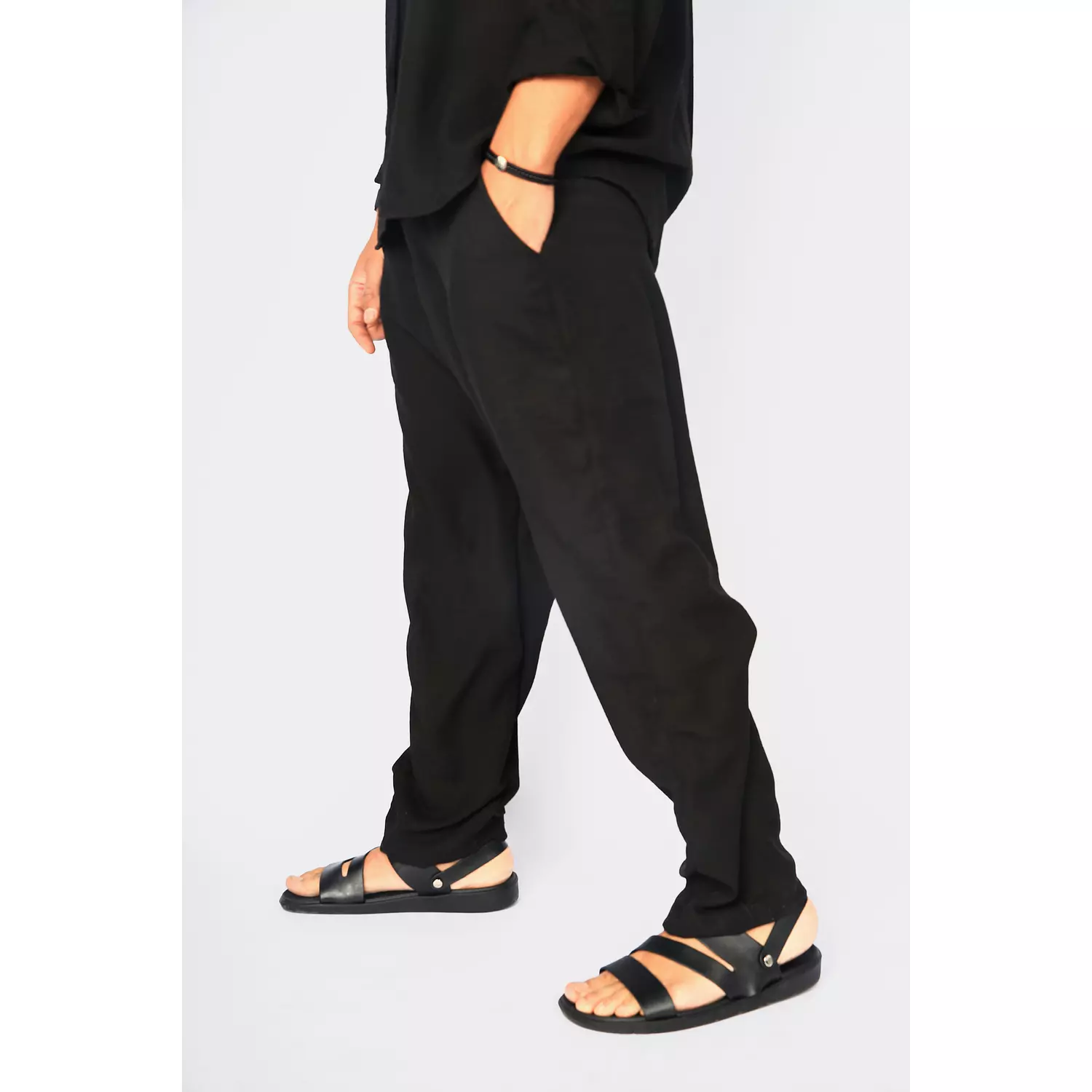 Black Linen Pants 0