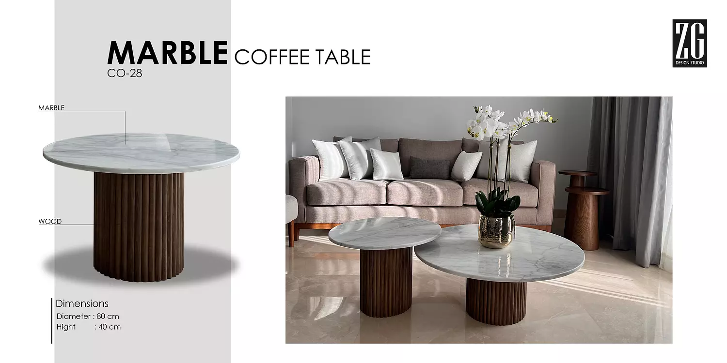 MARBLE COFFEE TABLE  -2nd-img