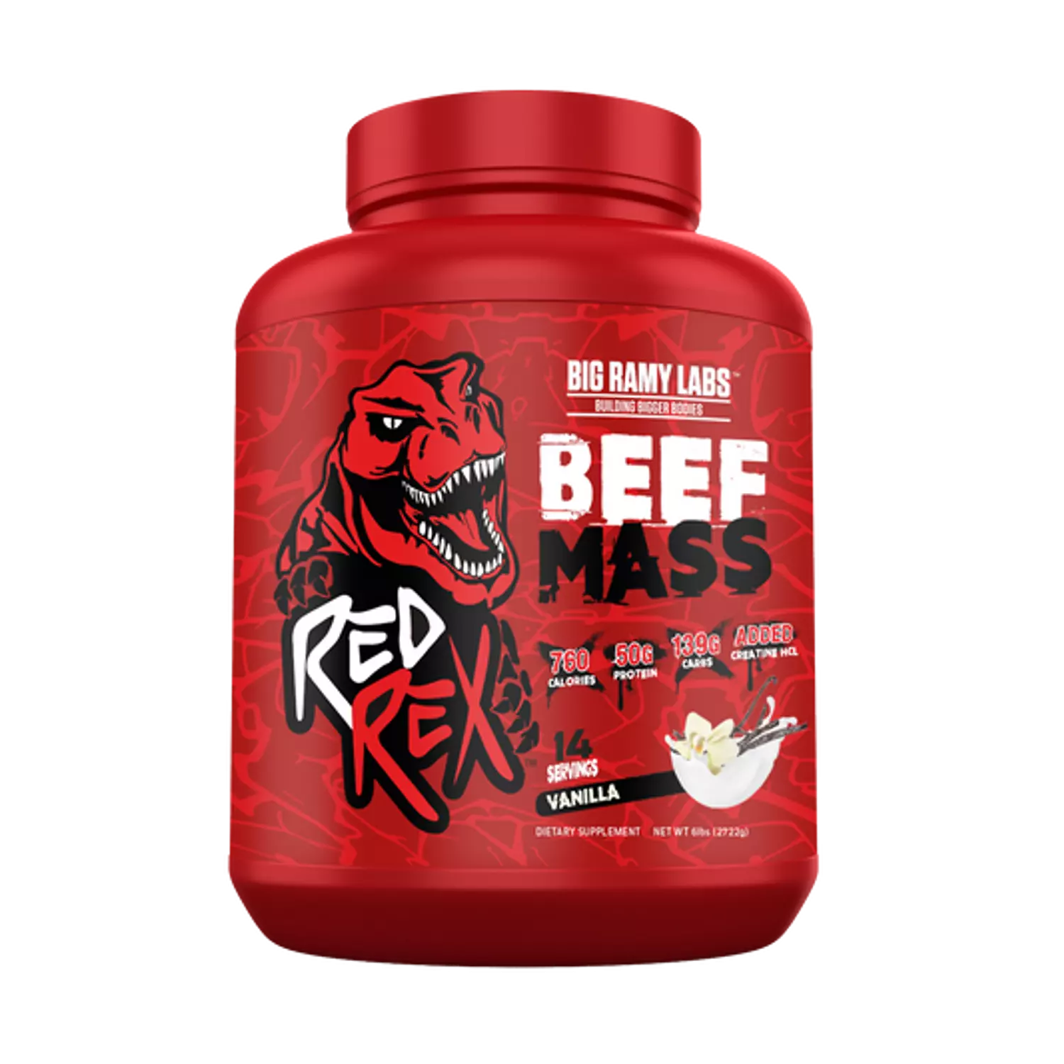 Red Rex Beef Mass Gainer - 14serv - 2722g 1