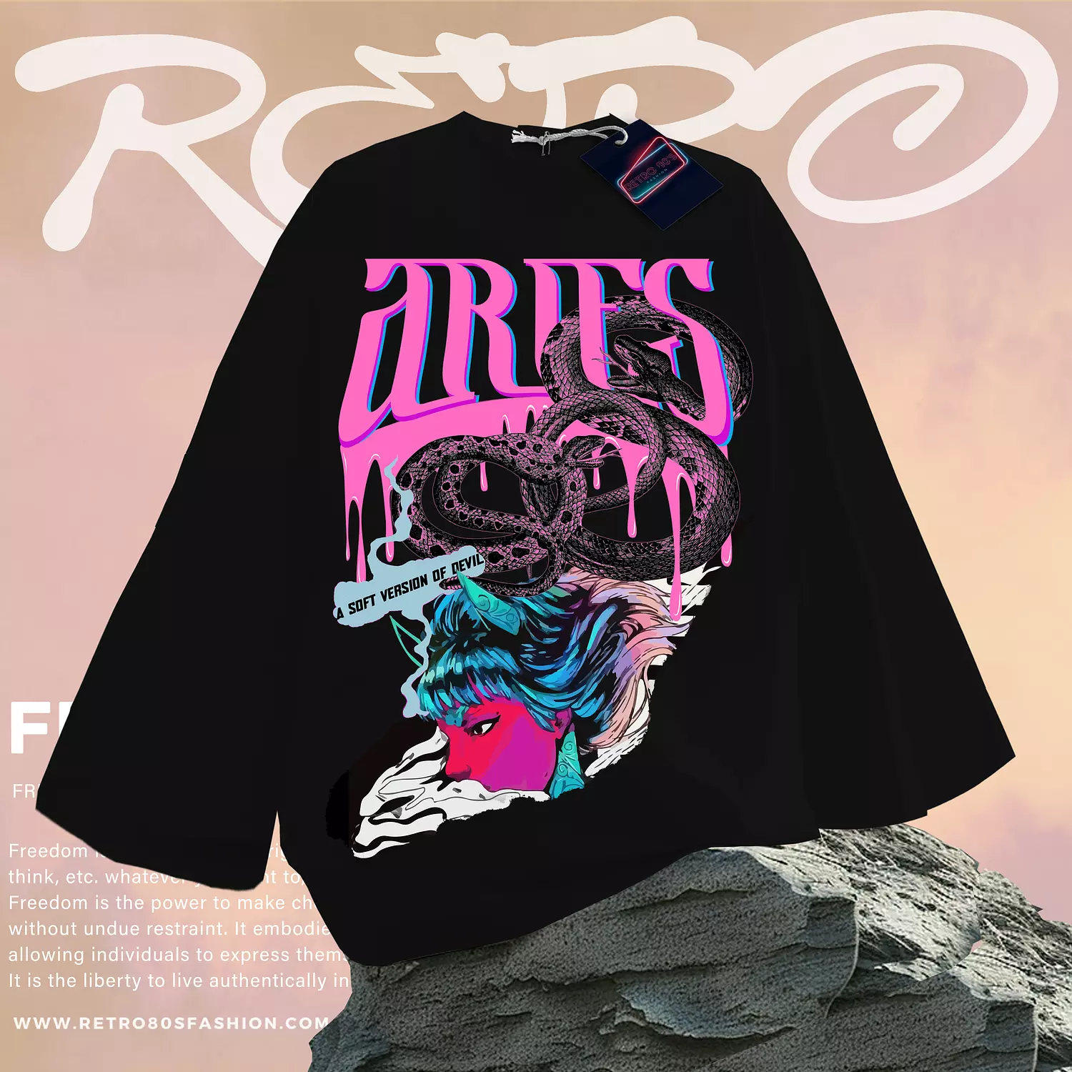 Aries pink long sleeves hover image