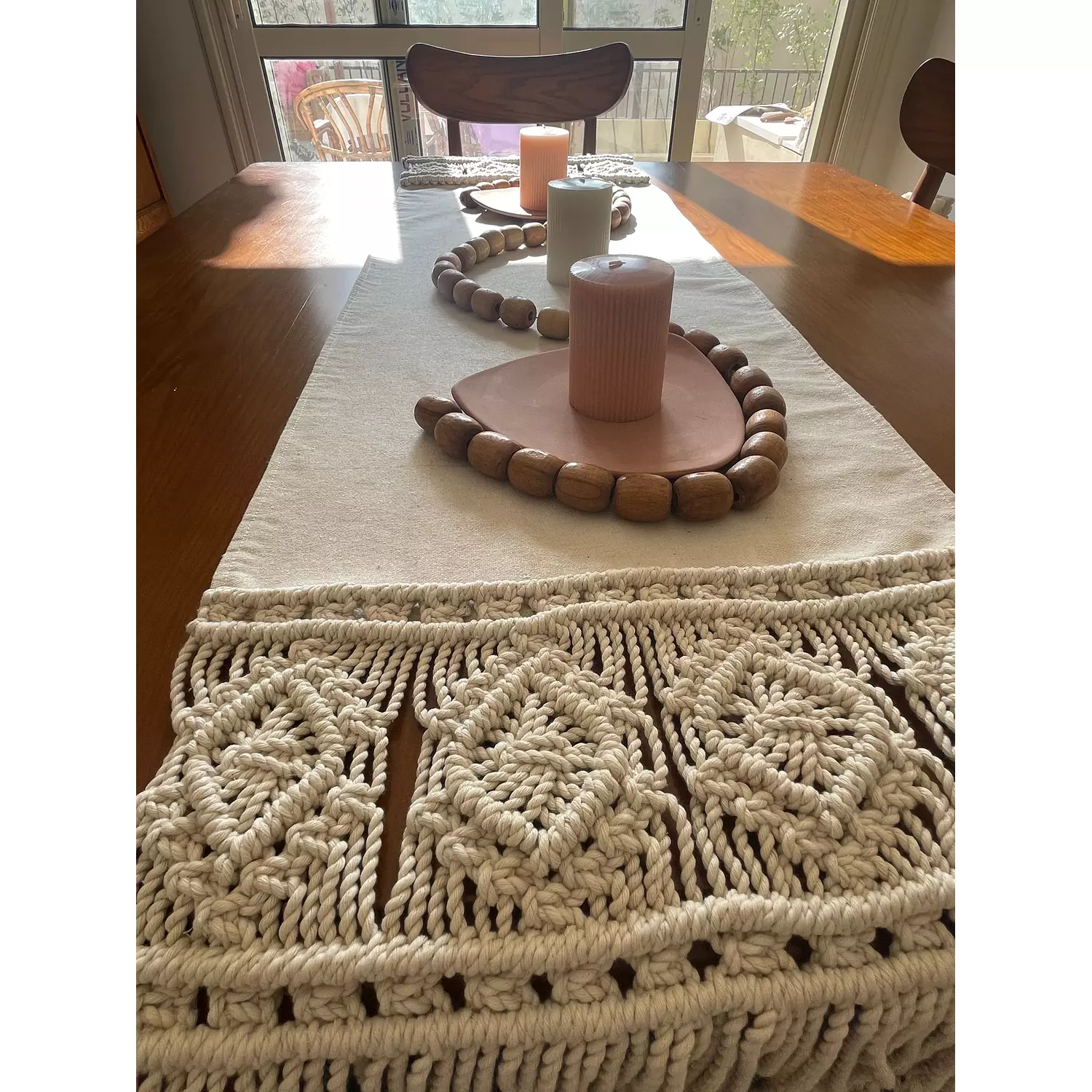 Autumn Macrame Table Runner 1