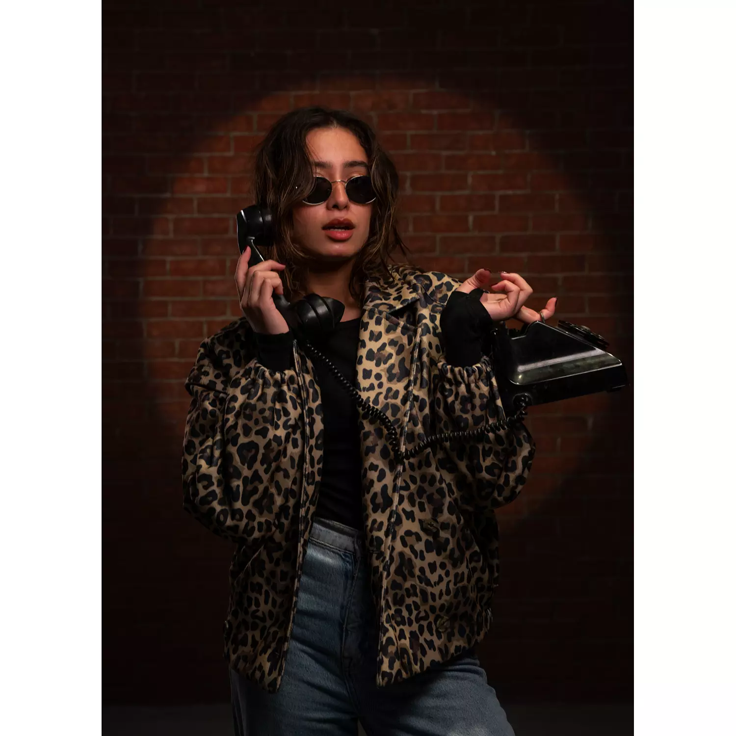 Leopard Gabardine Jacket hover image