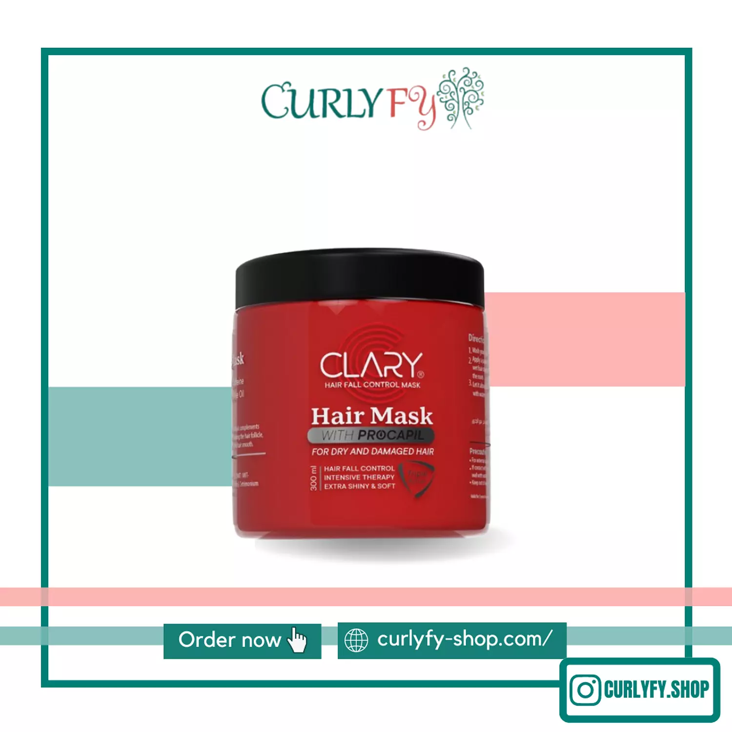 Clary hair mask hover image