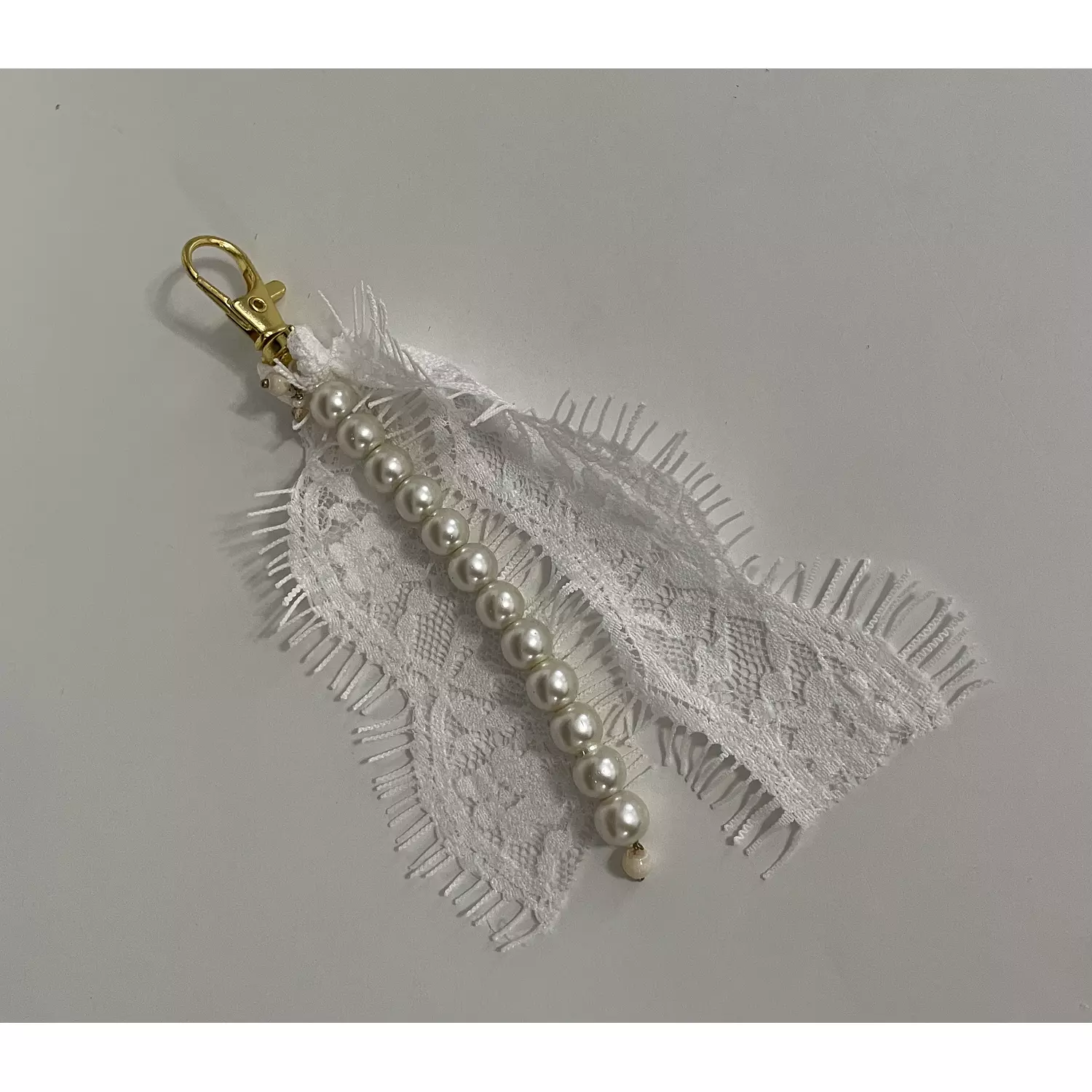 Coquette pearls & lace charm  hover image