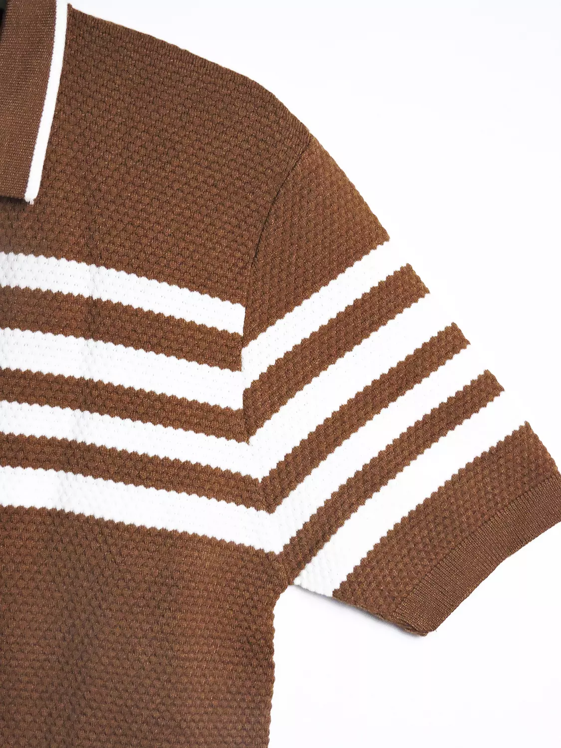 The Racing Stripe Polo *Brown & White*-2nd-img