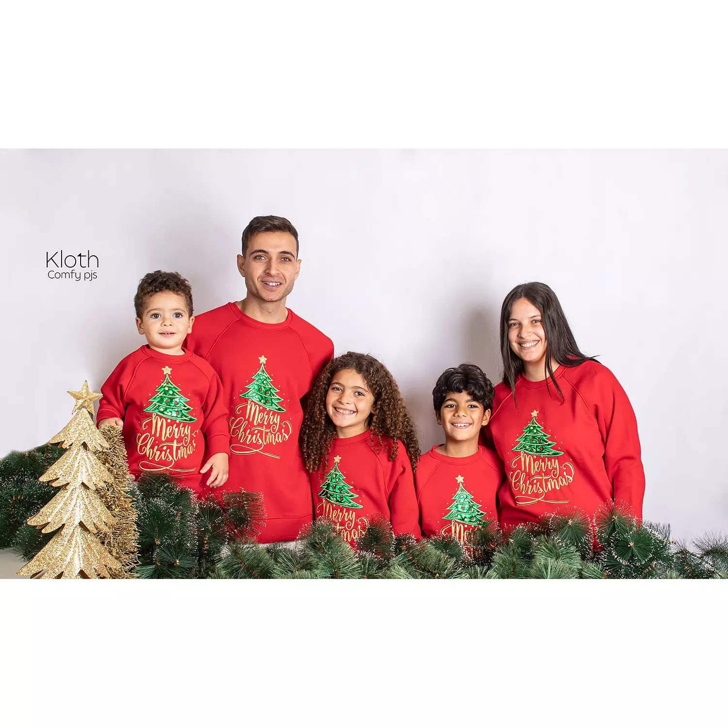 christmas sweatshirts for kids (tree) hover image