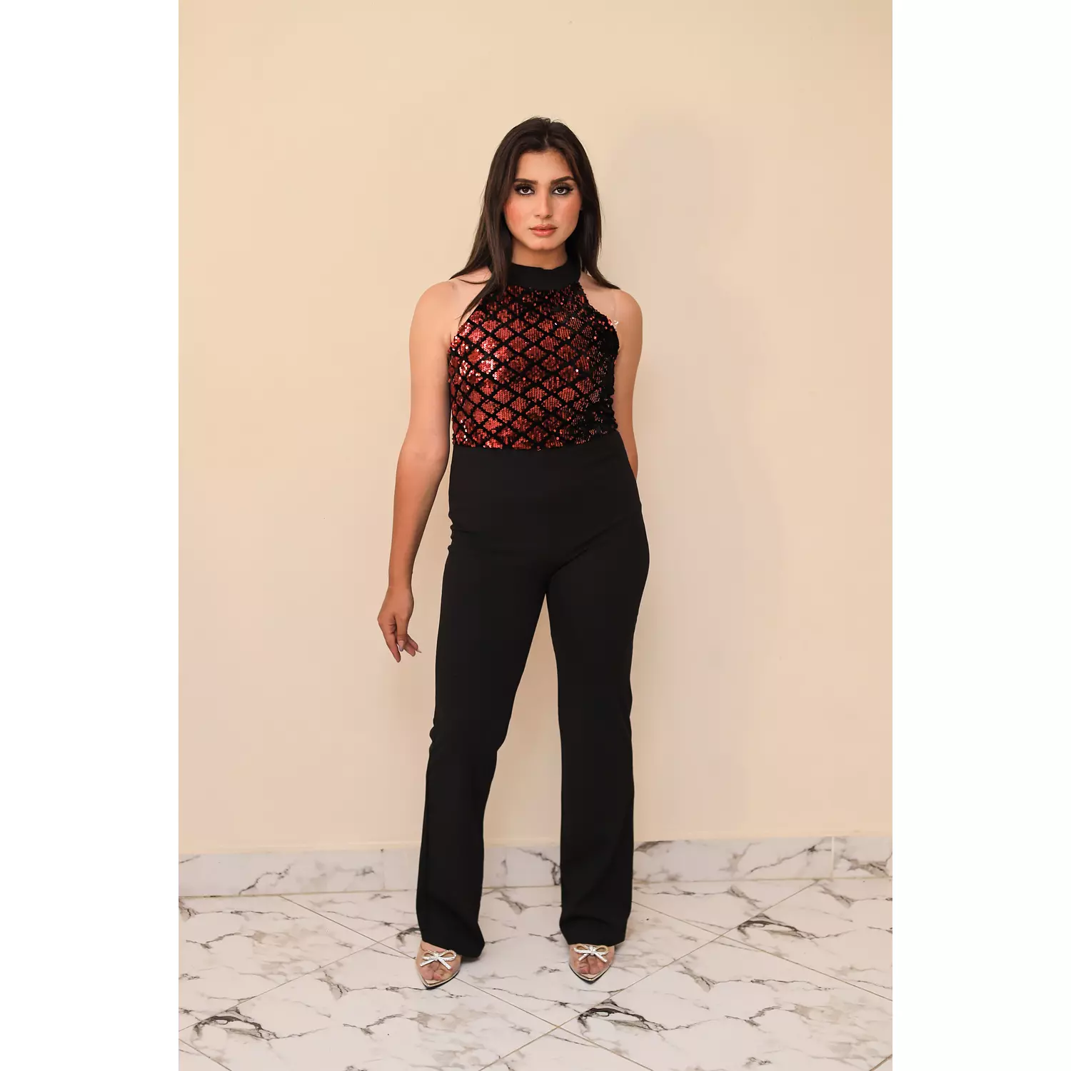 Black & Red Jumpsuit 1