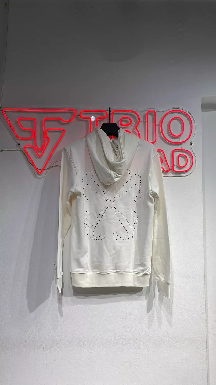  OFF-white hoodie(white colour) 1