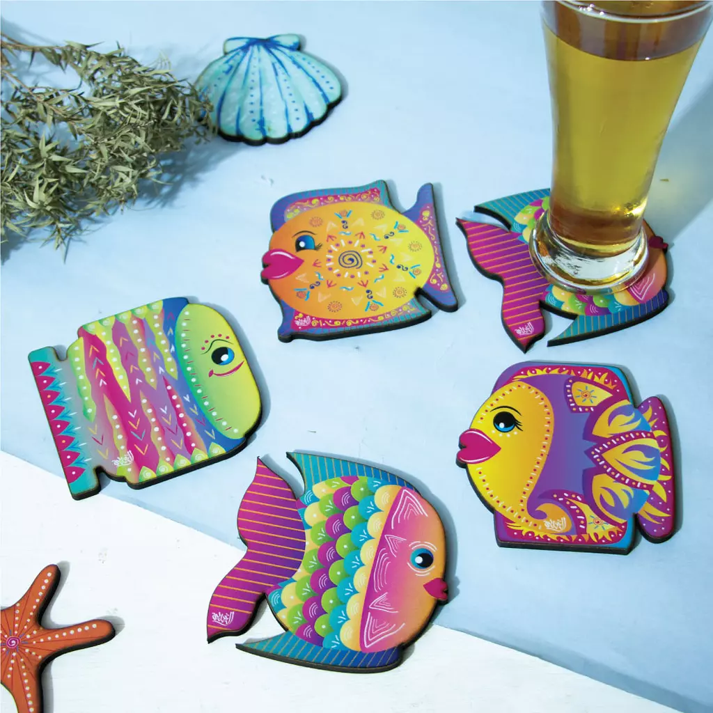 Sea Fishes Coasters