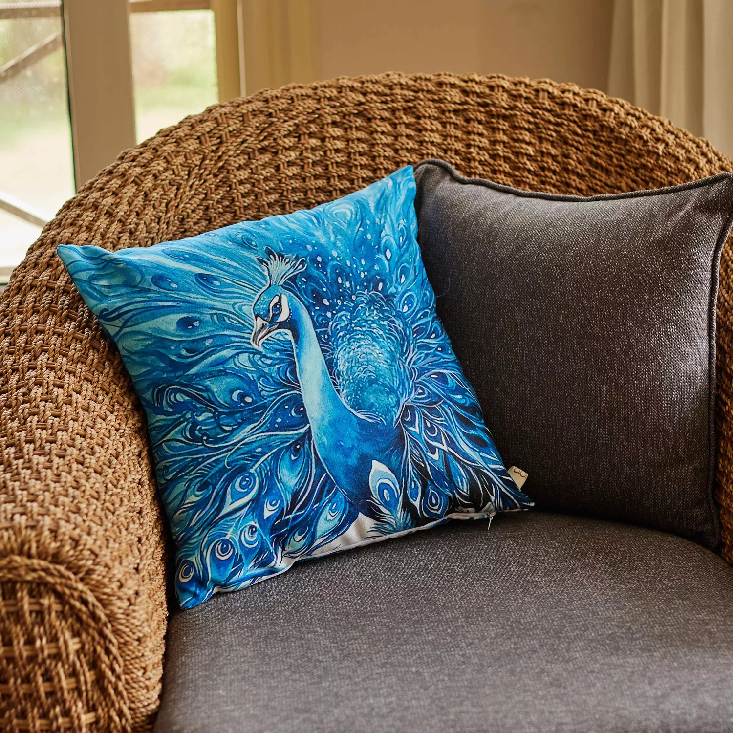 Peacock Cushion  hover image