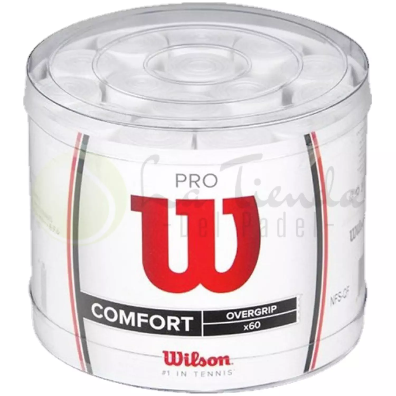 Wilson Pro Comfort White Overgrip (pack of 60) hover image