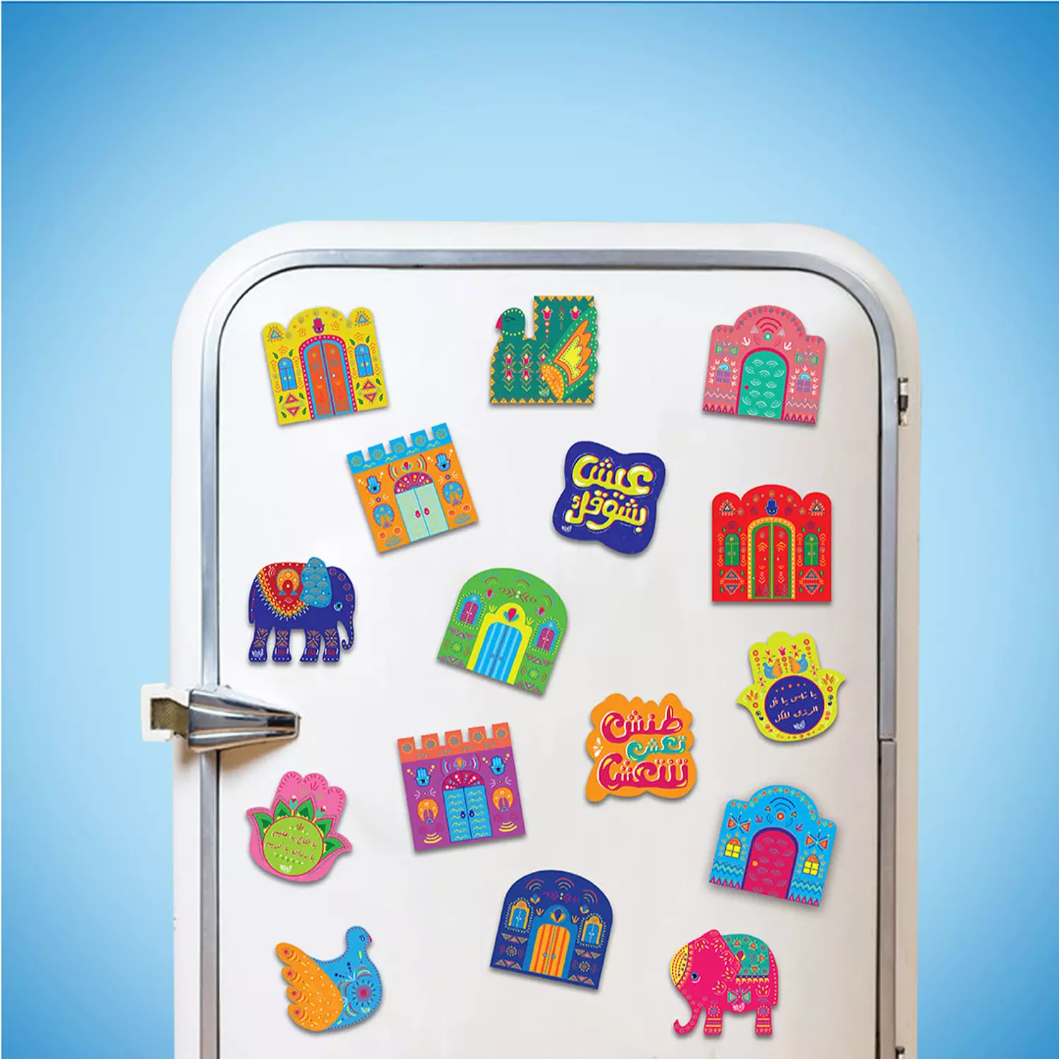 Nubian Houses Fridge Magnets 0