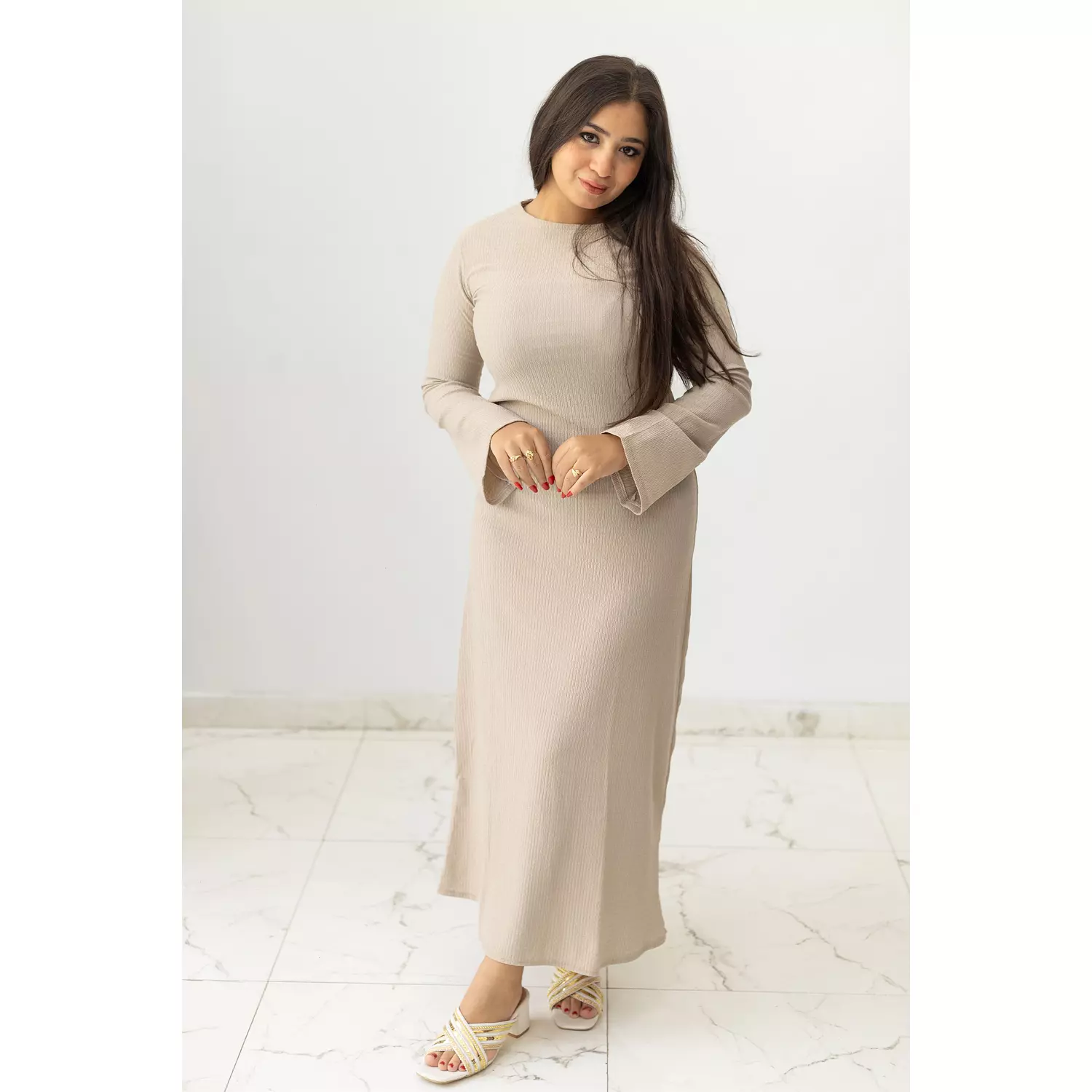 Plain Slim Dress 3