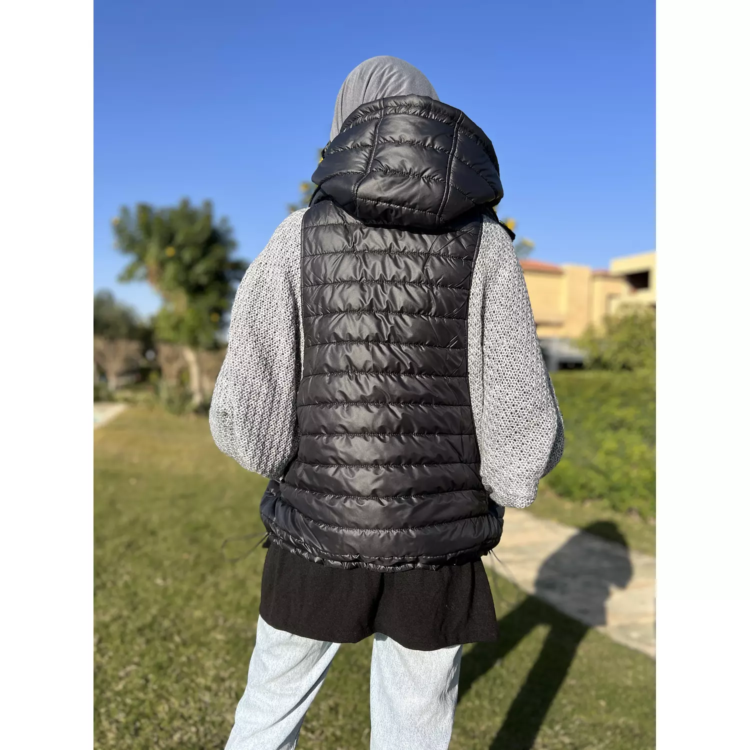 Black/ Grey puffy jacket 6