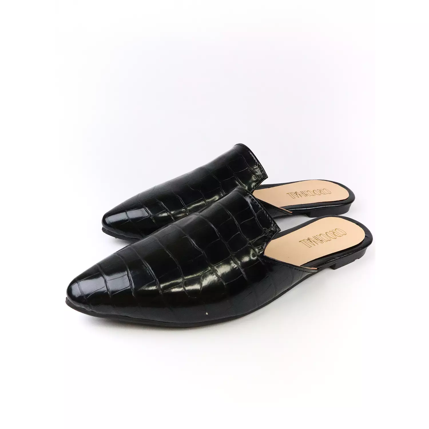 Crocodile print - Pure Black 4