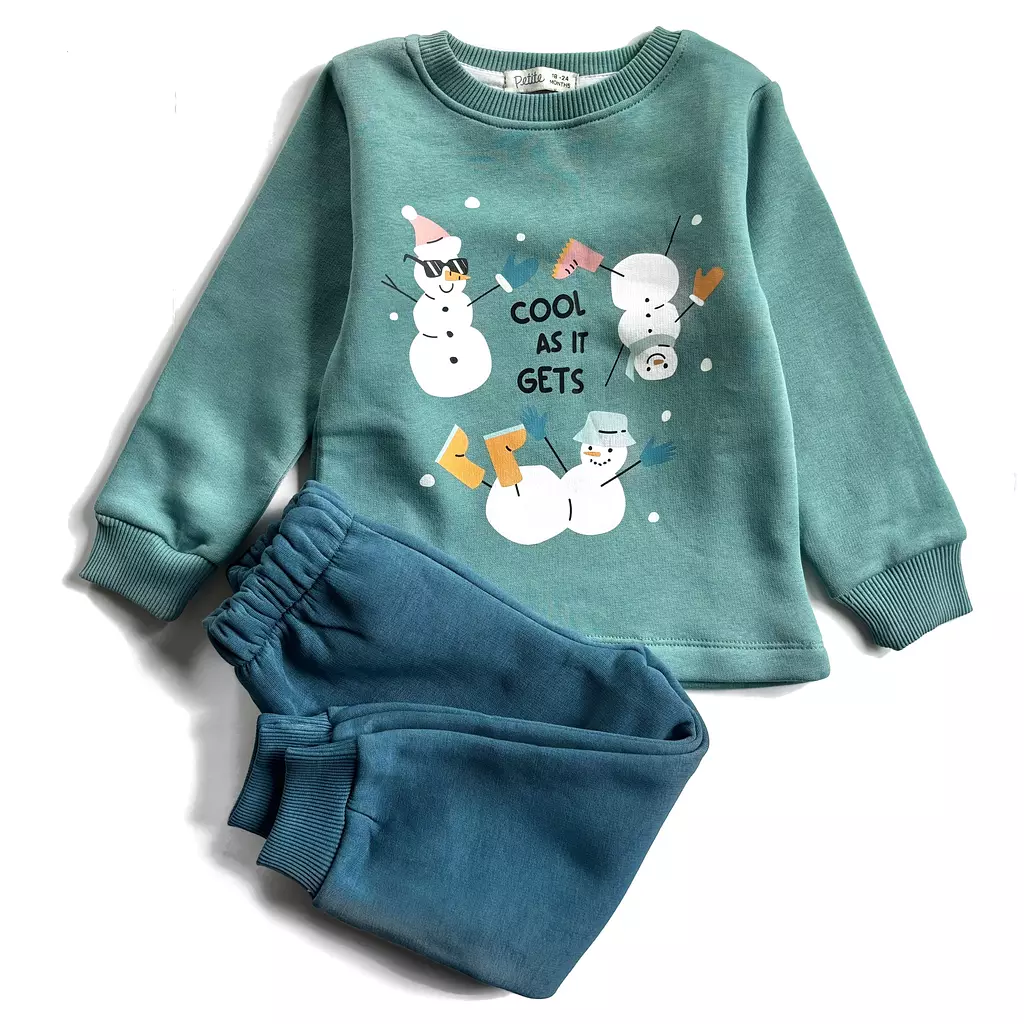 Snowman Cotton Fleece PJs