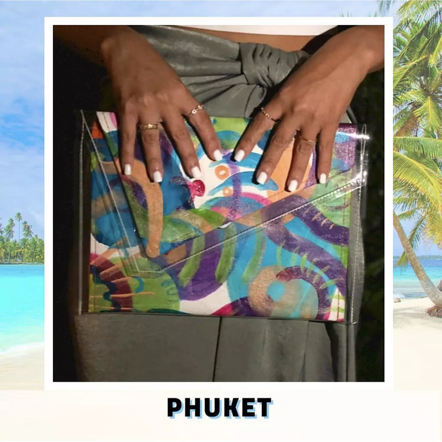 Phuket City Canvas Hand-Painted Piece in Plastic Envelope (by Order) 3