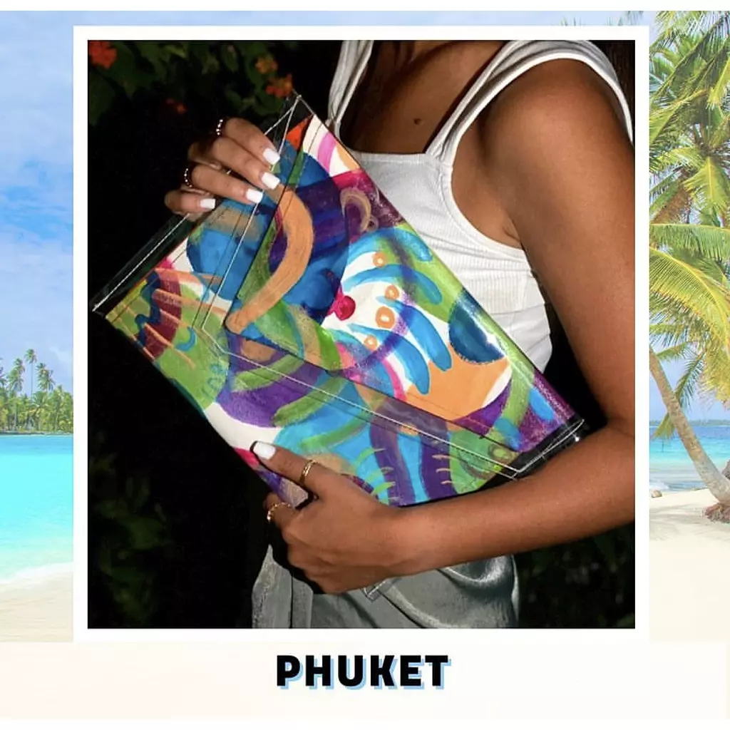 Phuket City Canvas Hand-Painted Piece in Plastic Envelope (by Order)