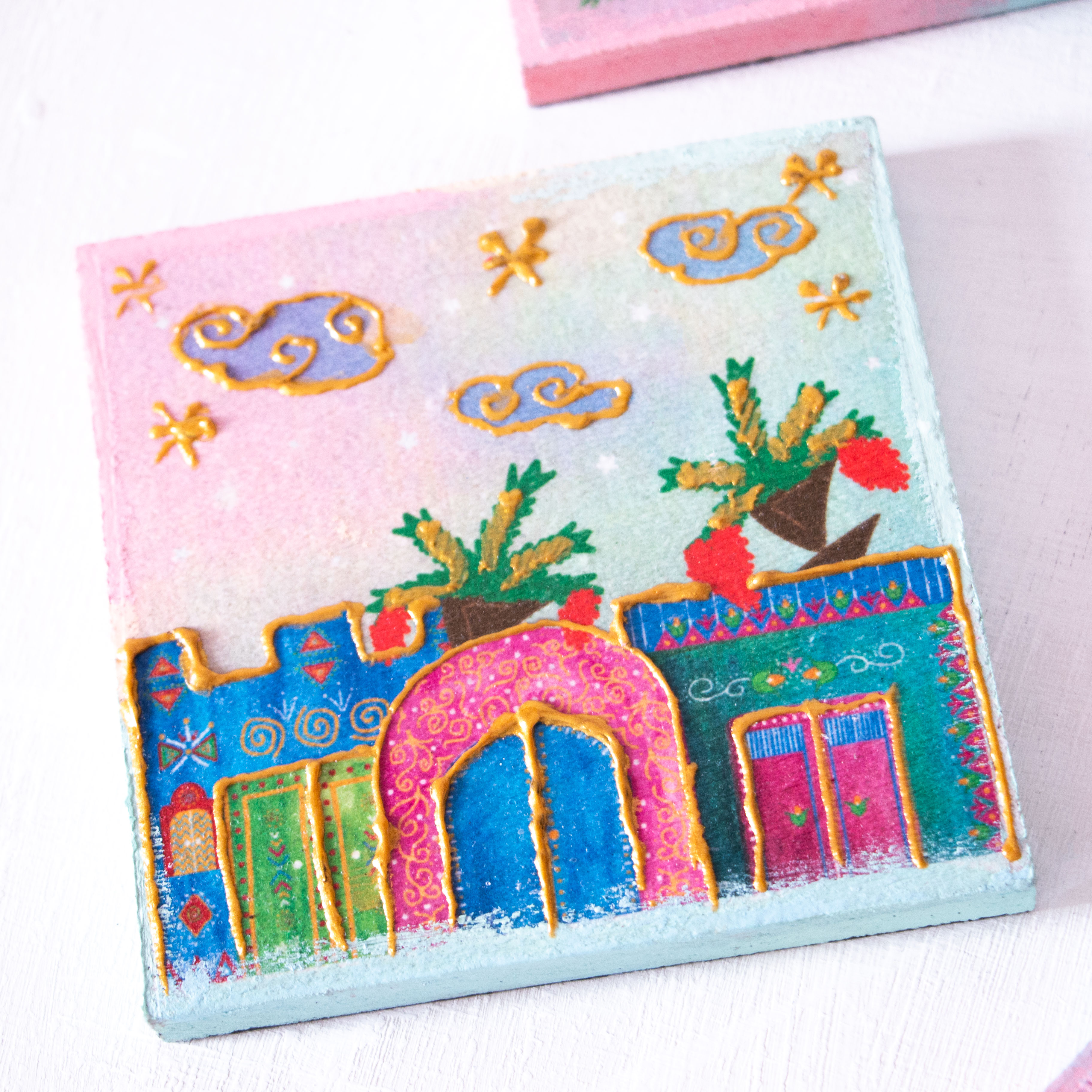 Charm of Egypt 4 coasters  3