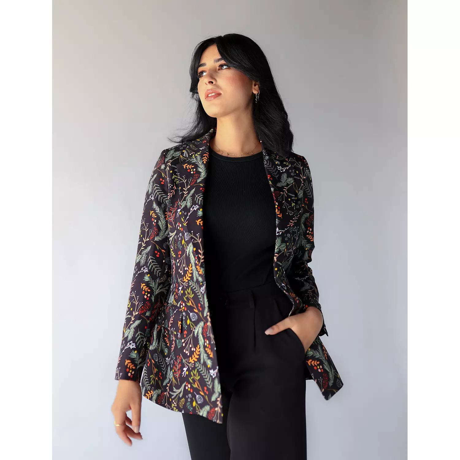 Abstract Printed Blazer hover image