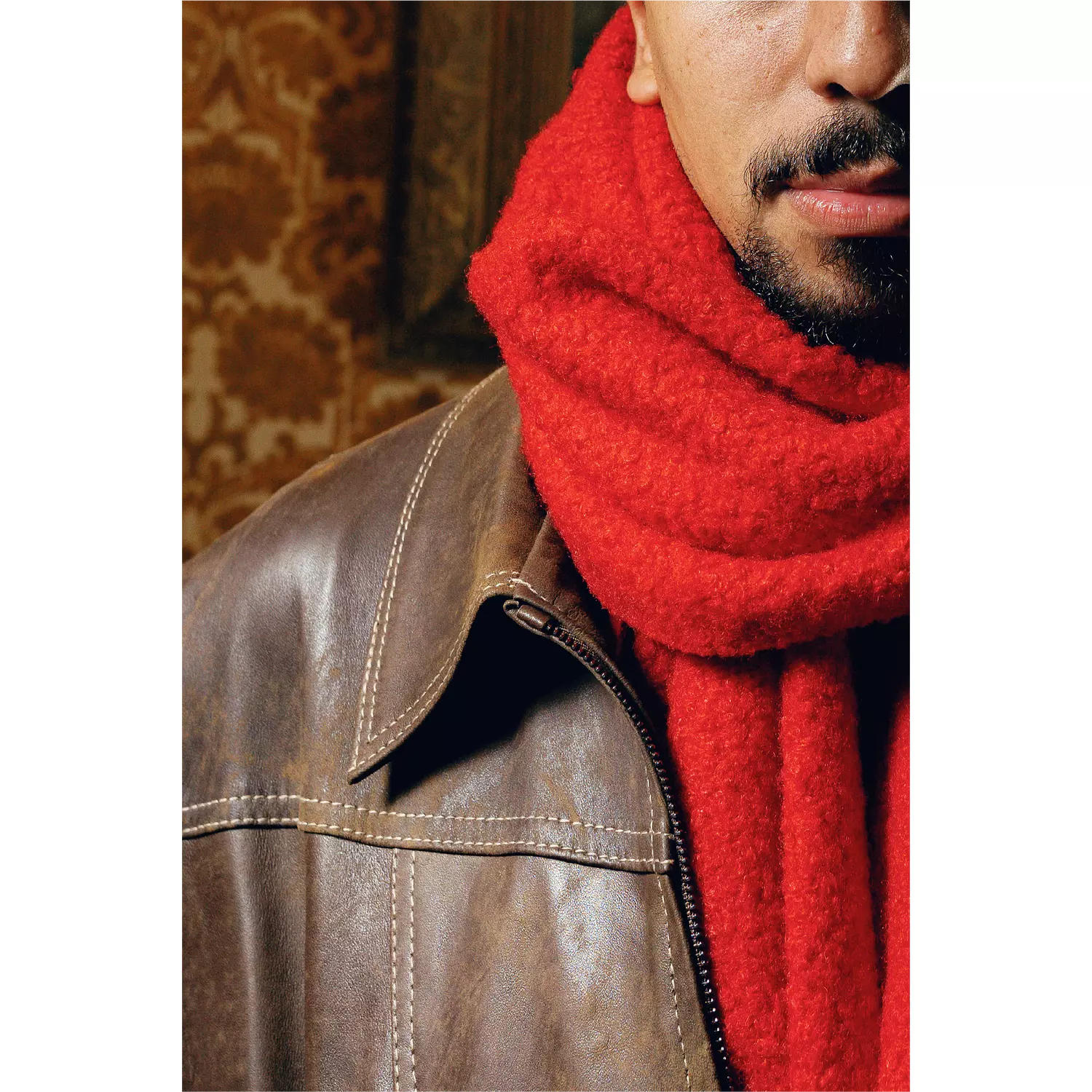 The Scarf – Cherry Red (Men) 1