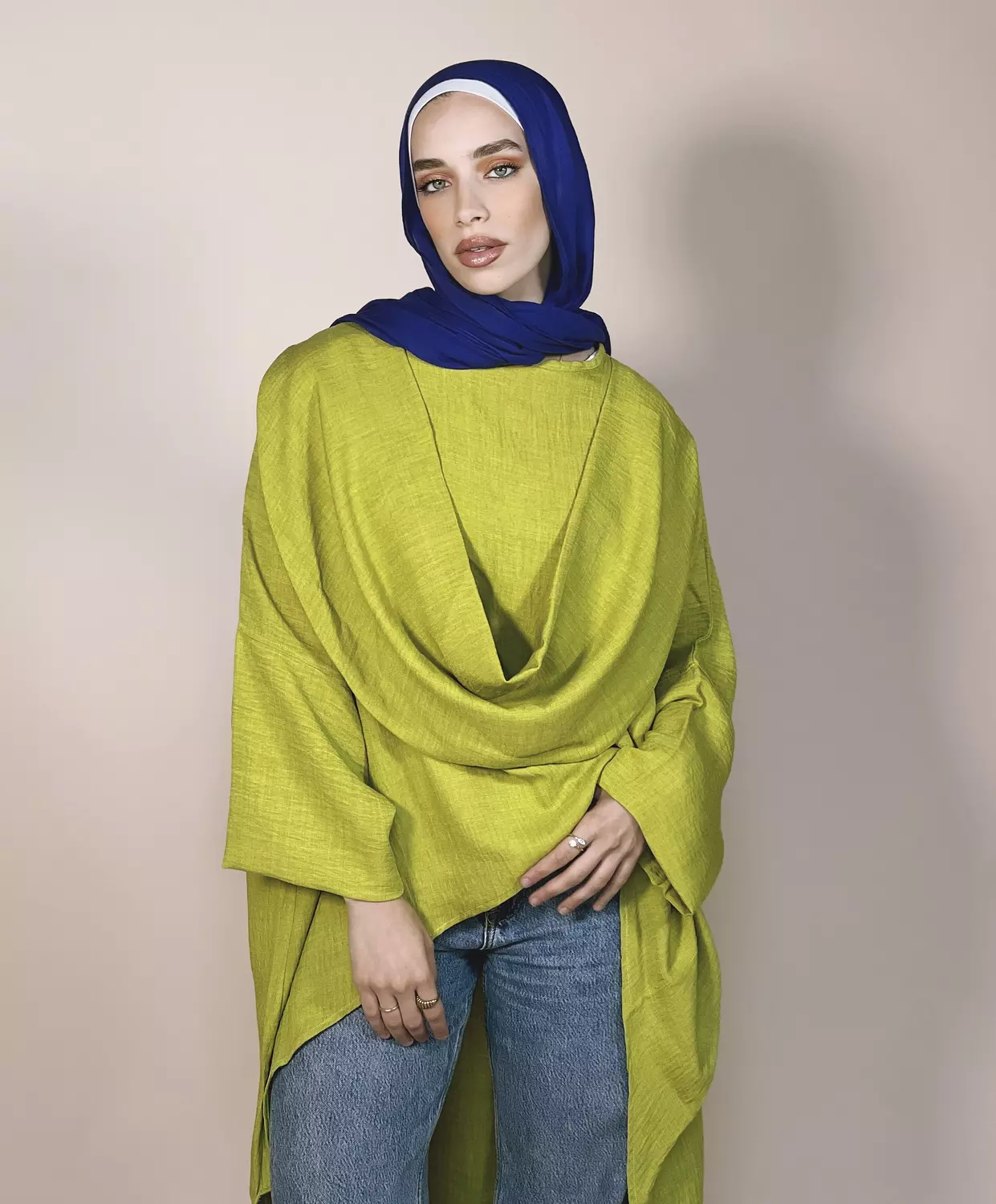 Lime Drape Tunic  0