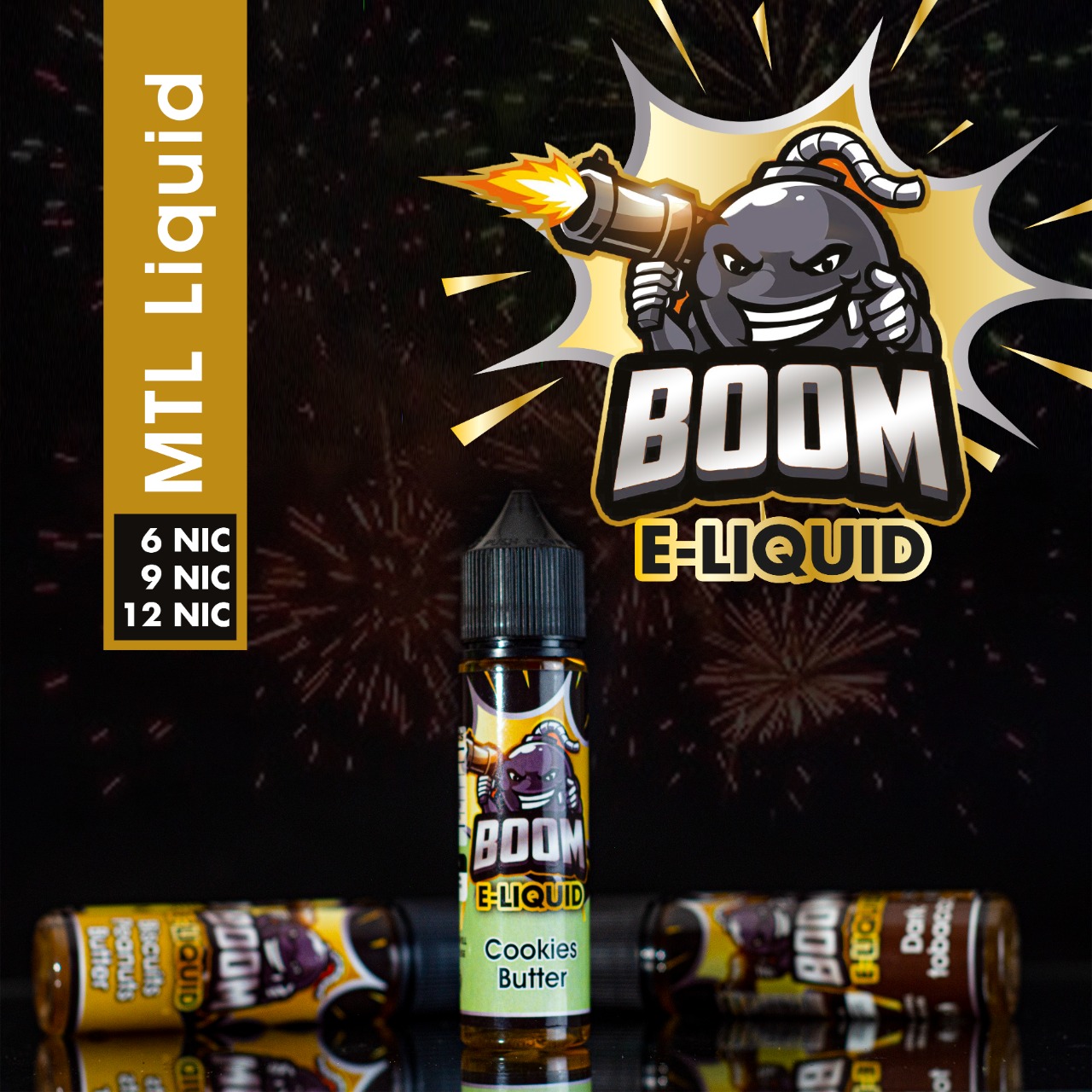 Boom E - Liquid 60ML (MTL 50/50) 4