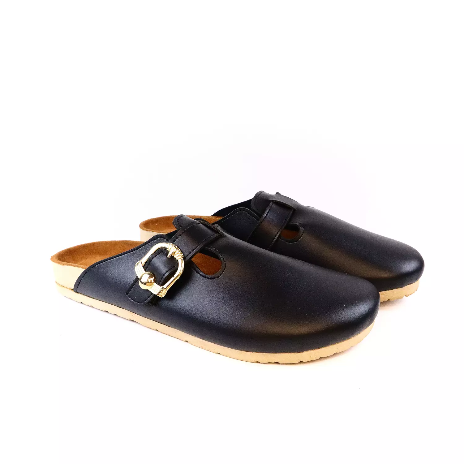 Leather Clogs - Black hover image