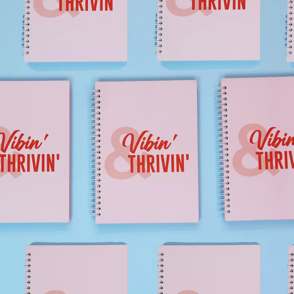 Vibin' and Thrivin Notebook