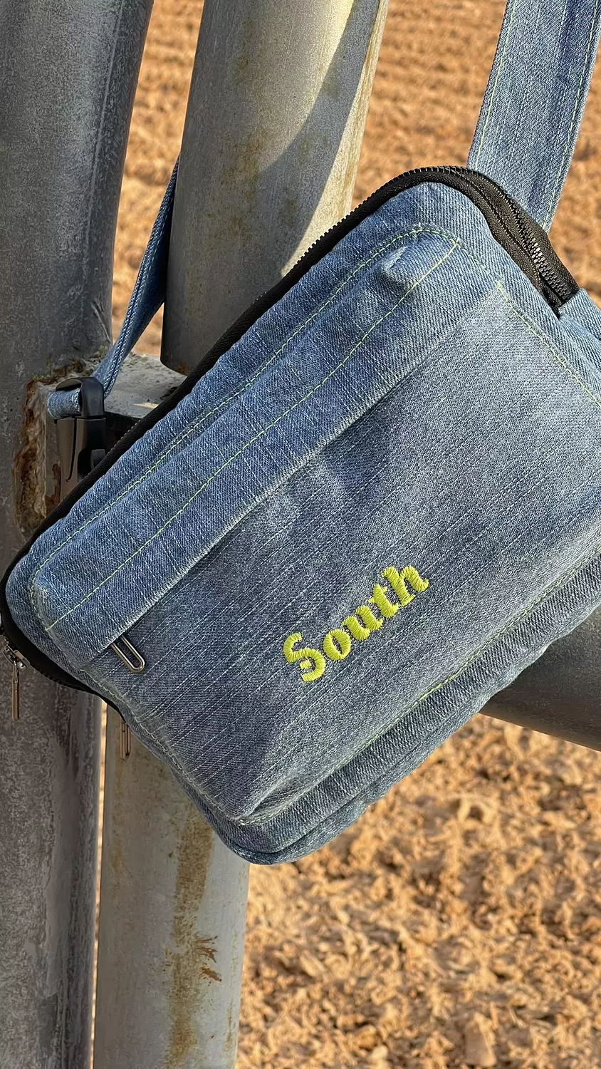 SOUTH DIG Denim stitched Bag ( BY ORDER )  hover image