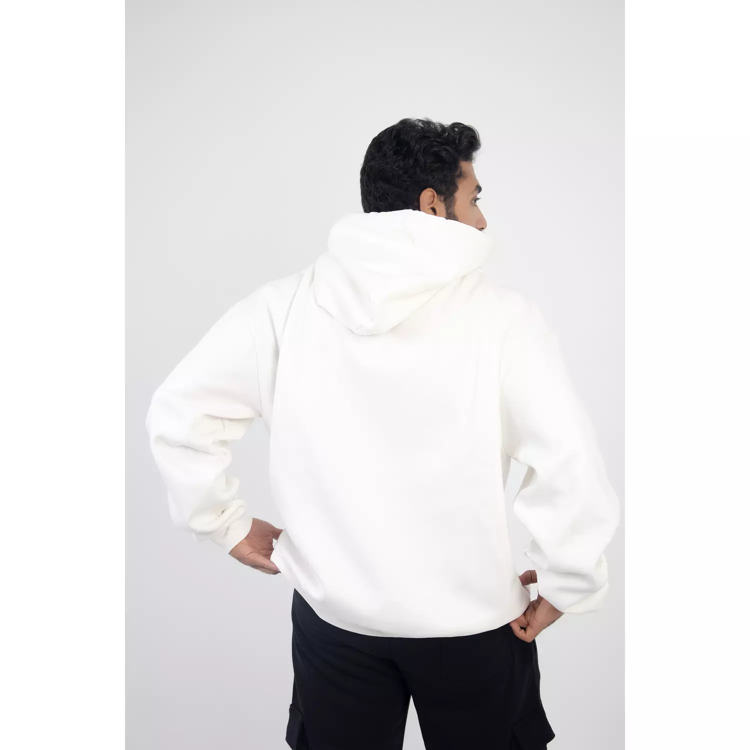 oversized Hoodie White 1