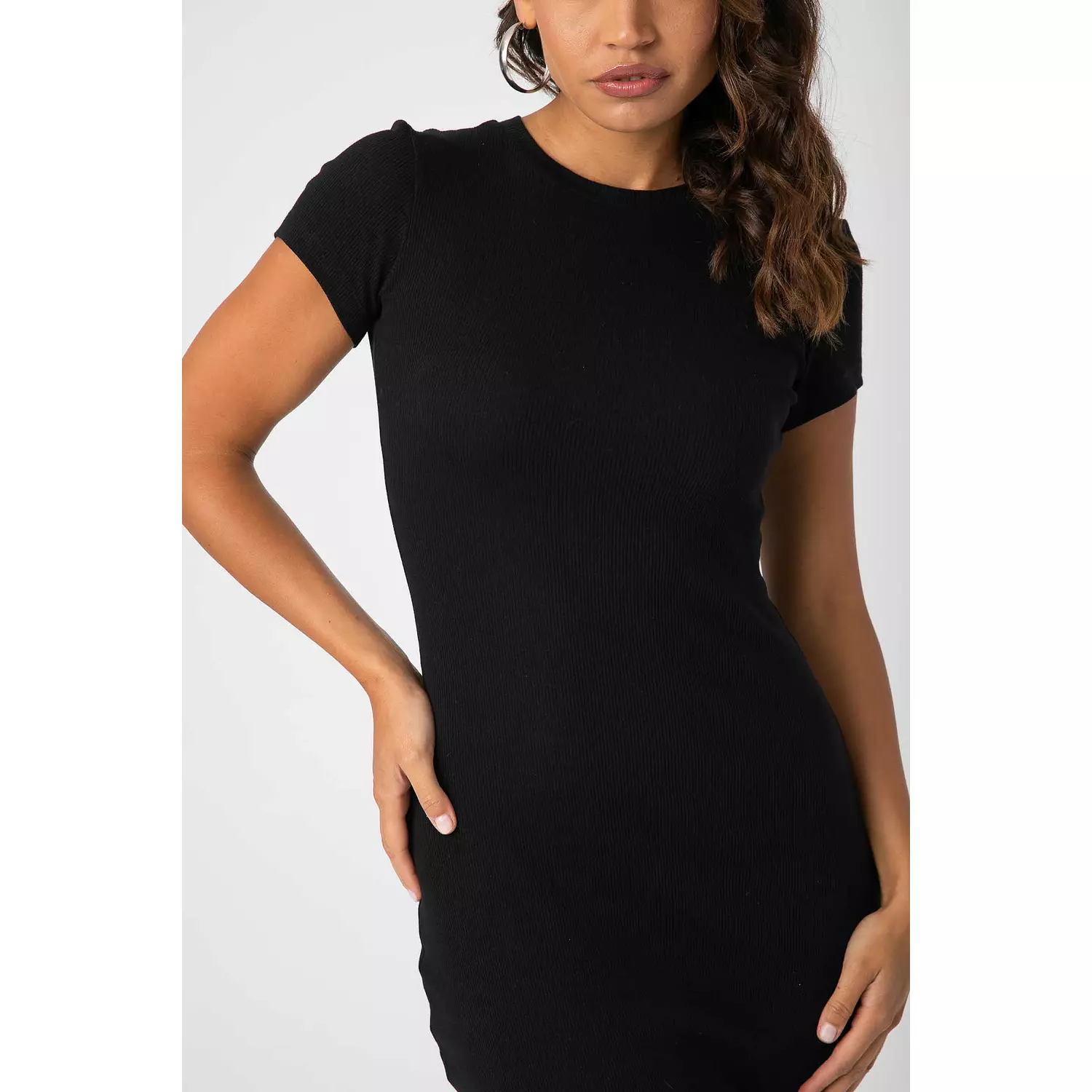 RIBBED MIDI DRESS-2nd-img