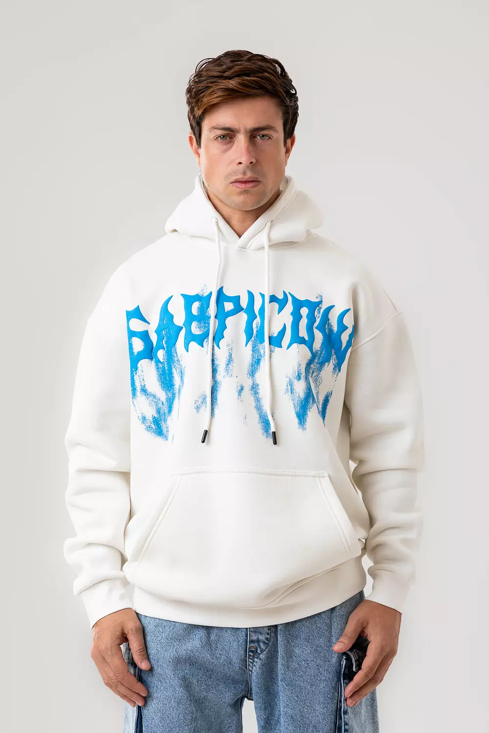 GRAFFITI FRONT PRINTED HOODIE-2nd-img