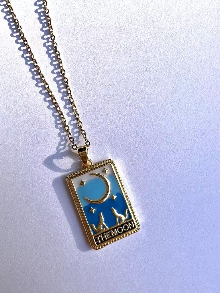 The Moon Card Necklace 