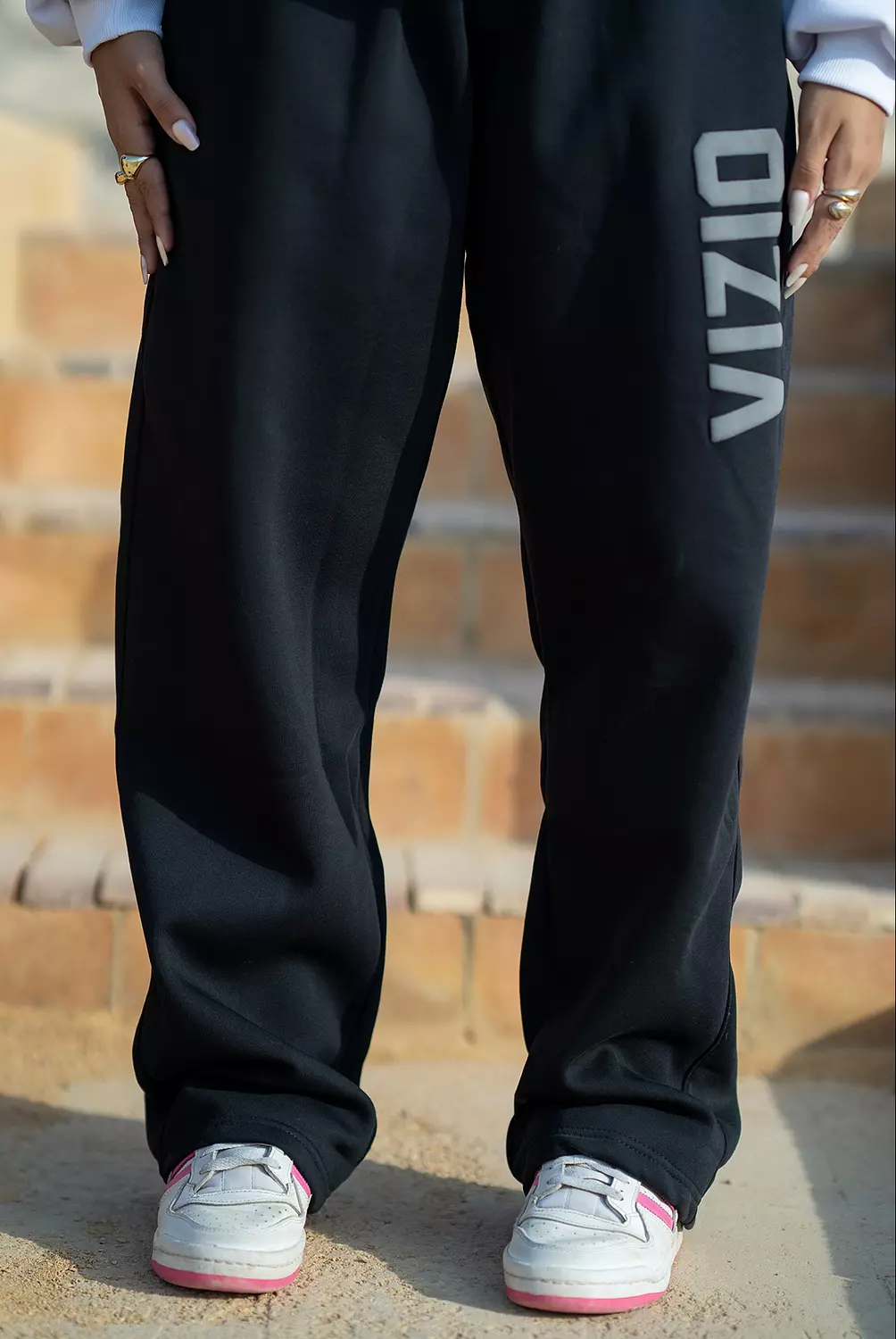 Black " V " Sweatpant hover image