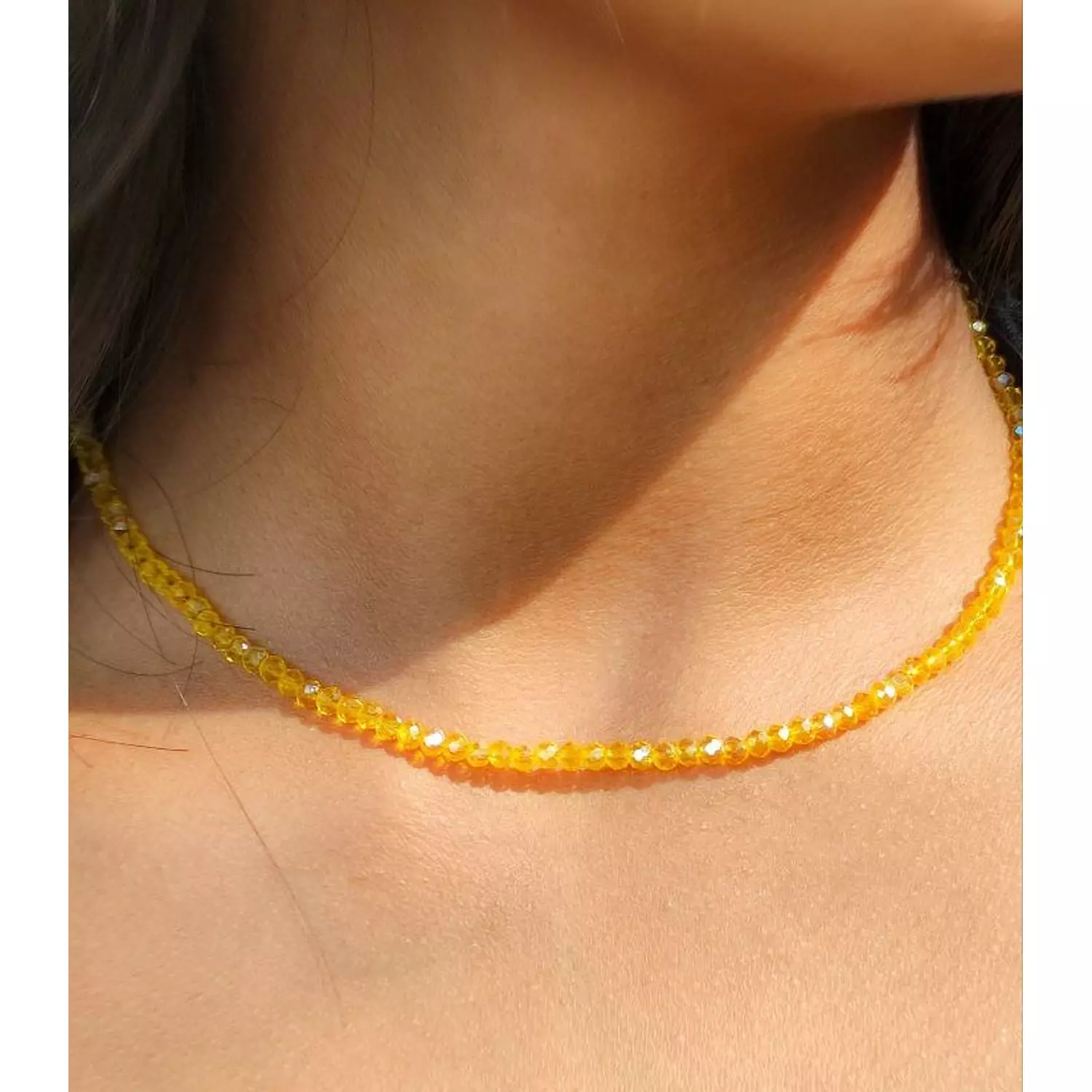 Yellow simple beads 0