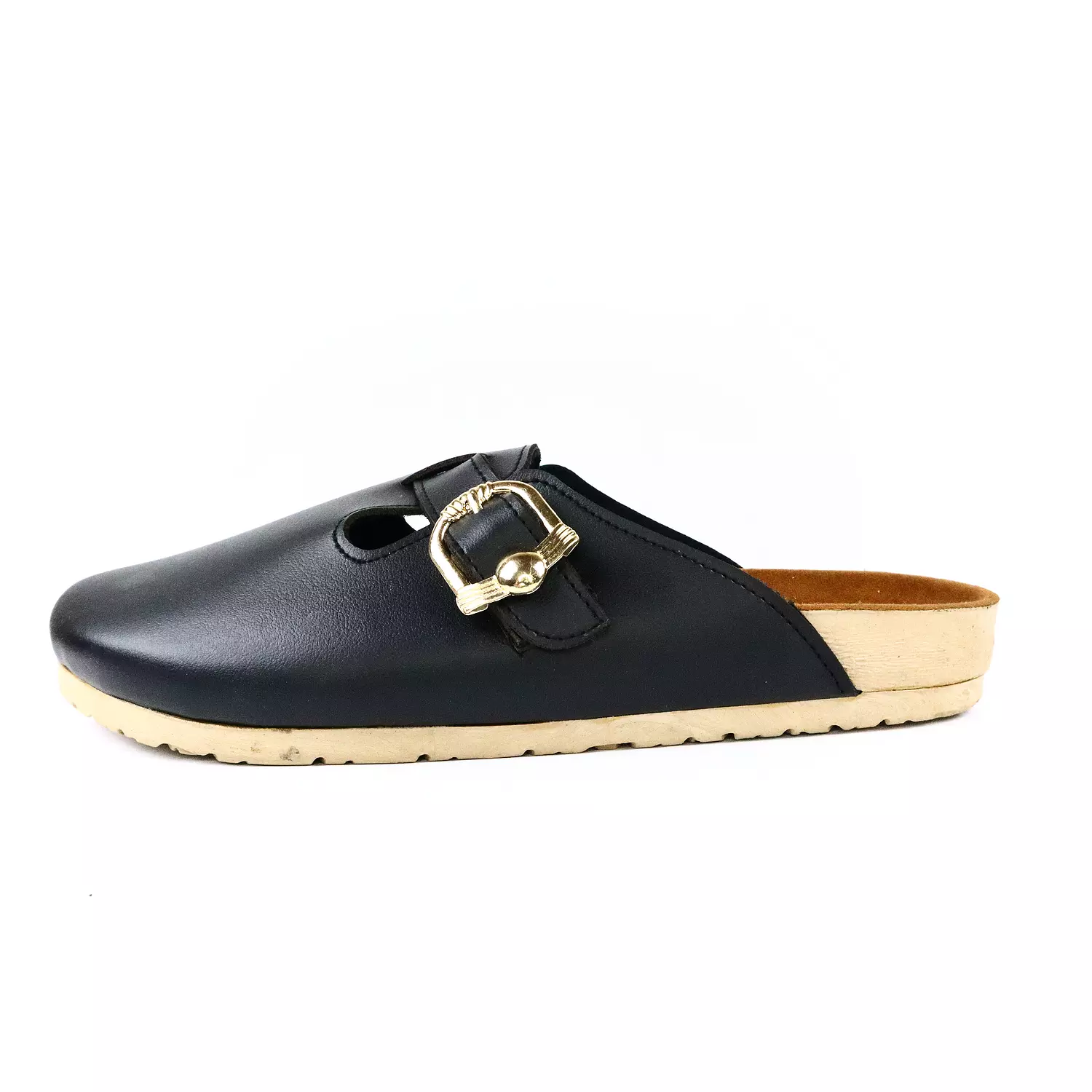 Leather Clogs - Black 1