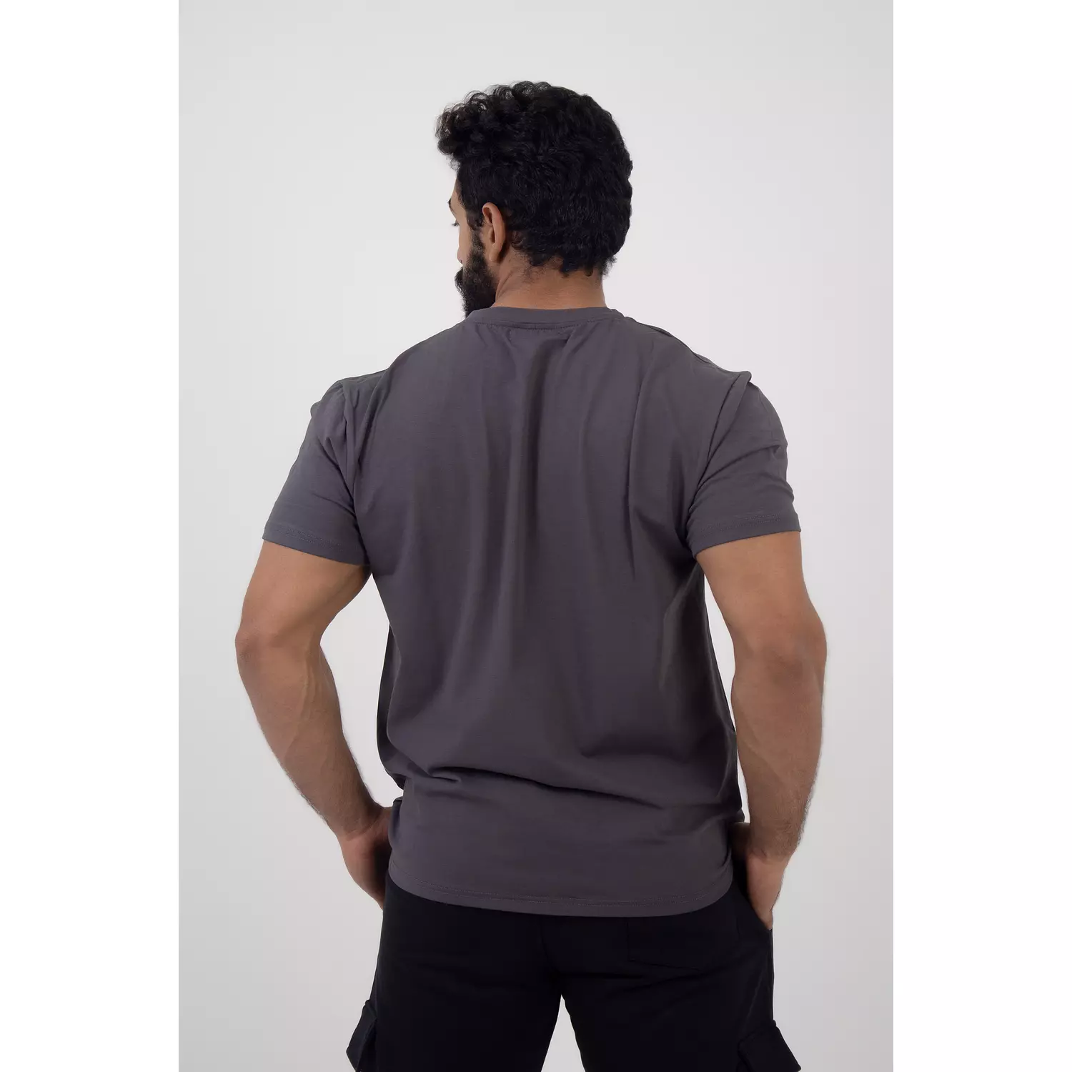 Fitted charcoal T-Shirt   2