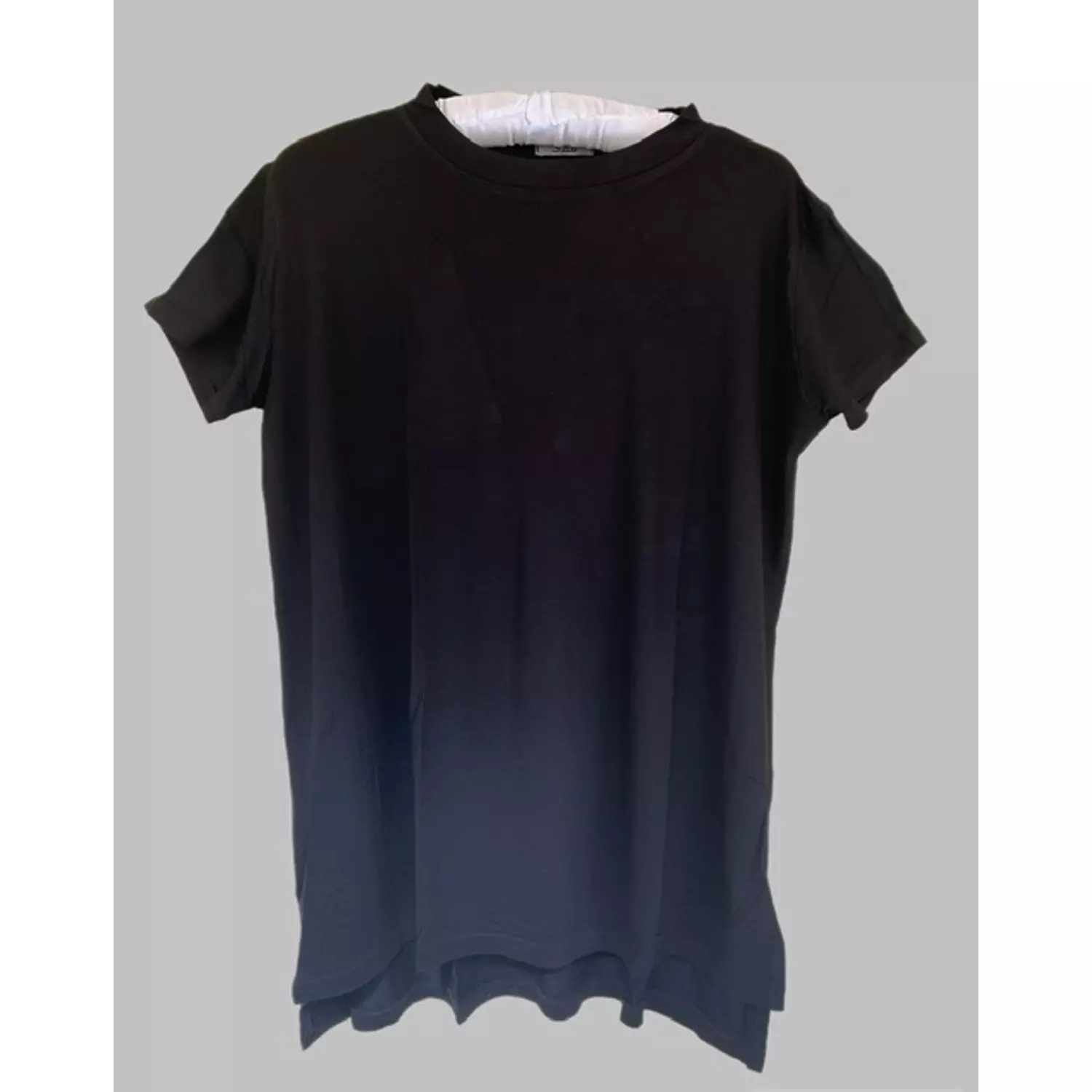 Black half sleeve basic top hover image