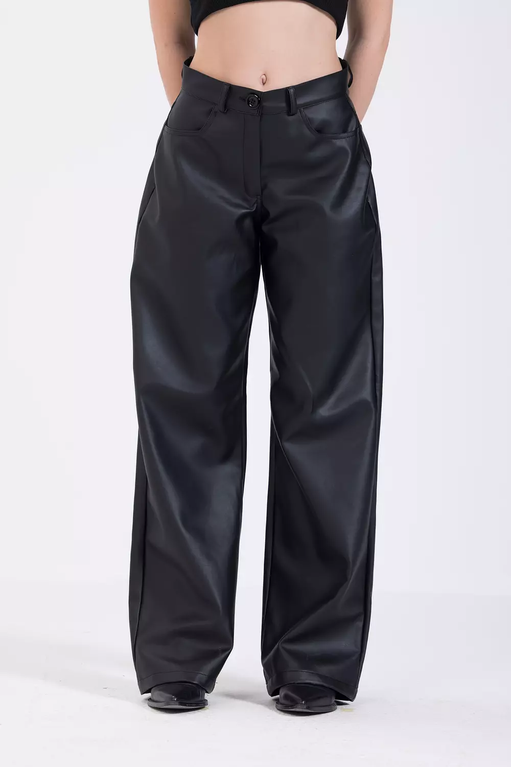 Black Leather Pants  hover image