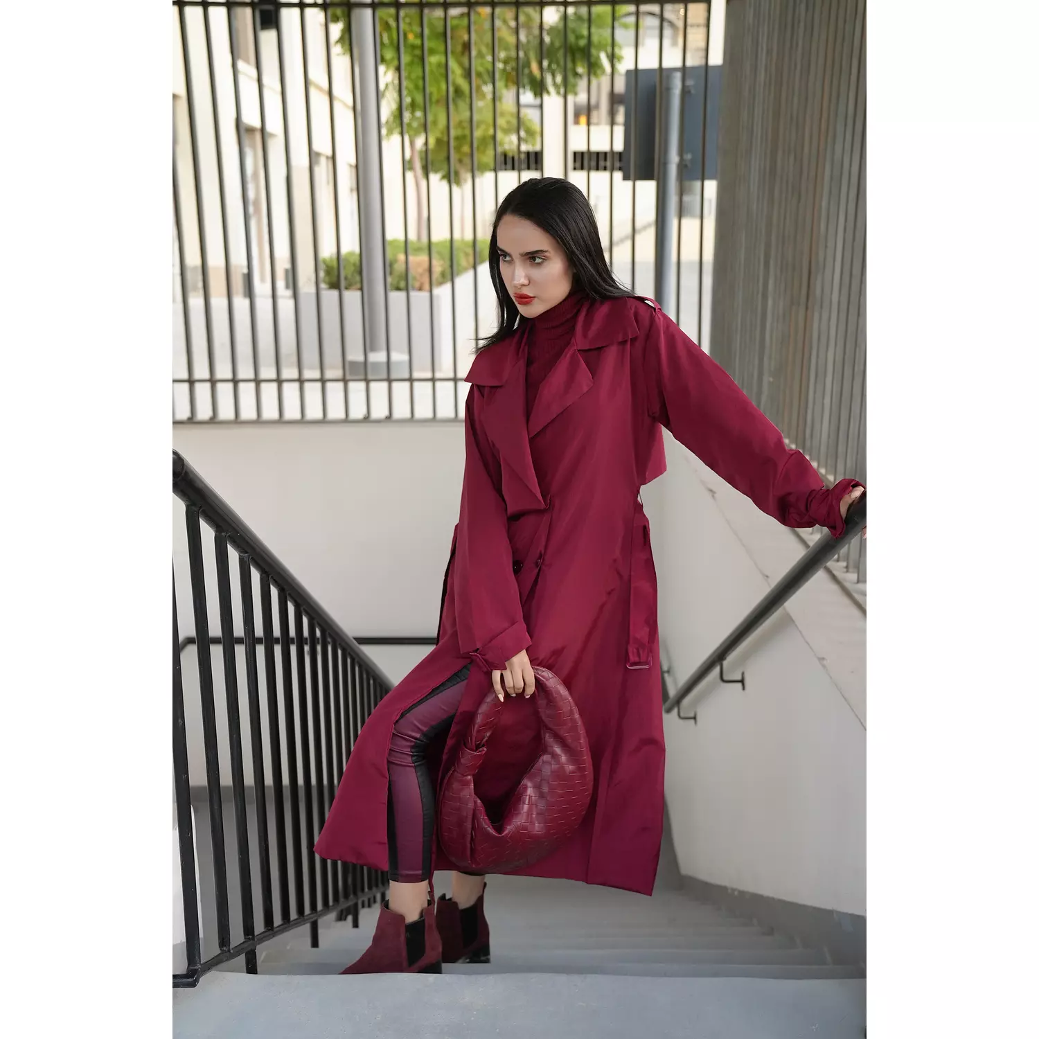 Double breasted trench coat 3