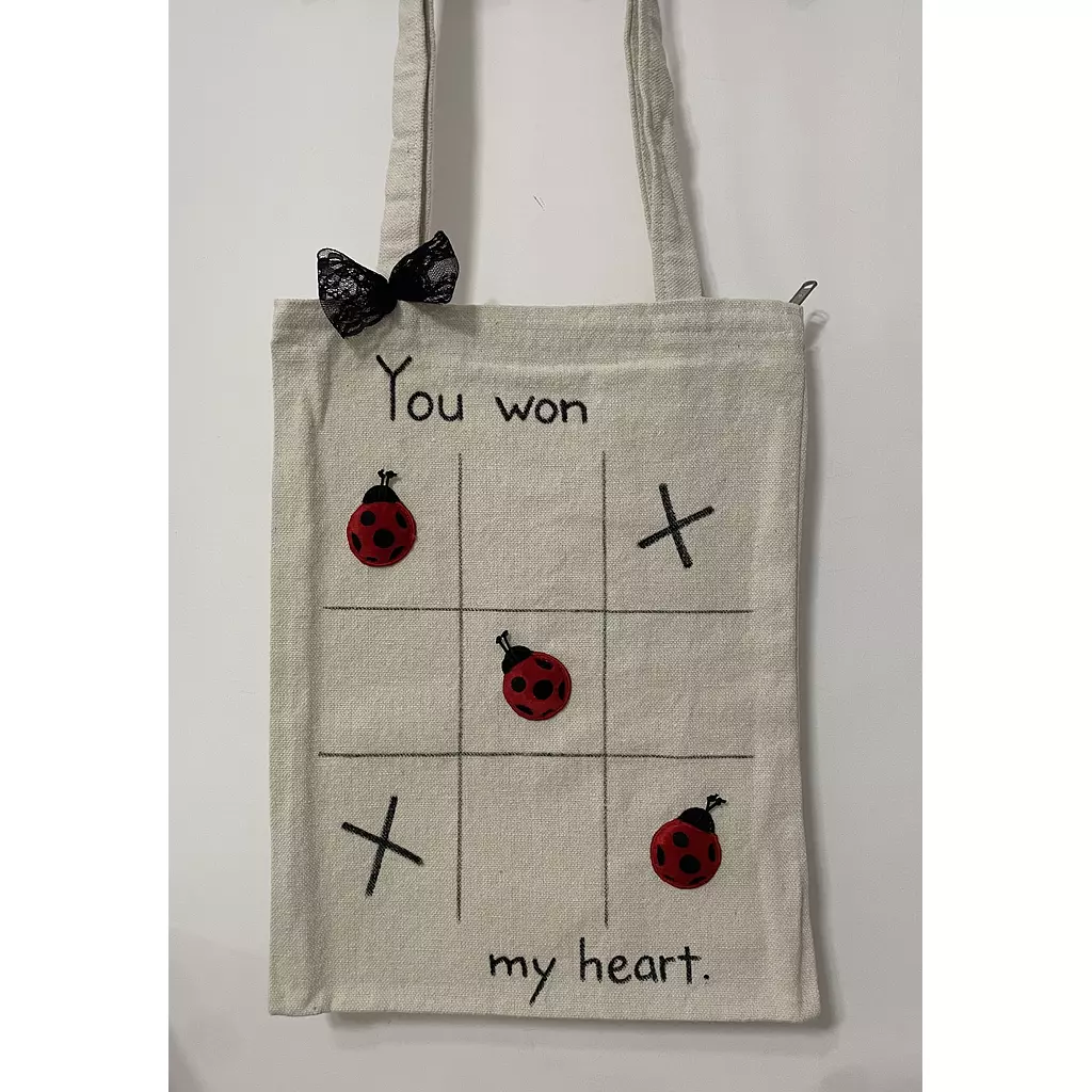 Love bugs tote valentine's art 