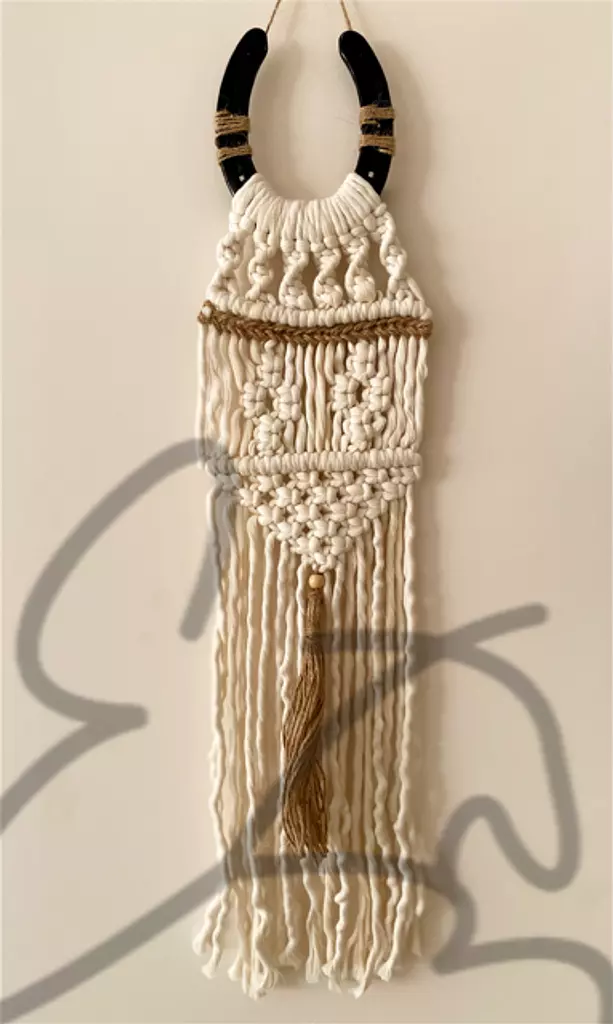 beige macrame style - 1