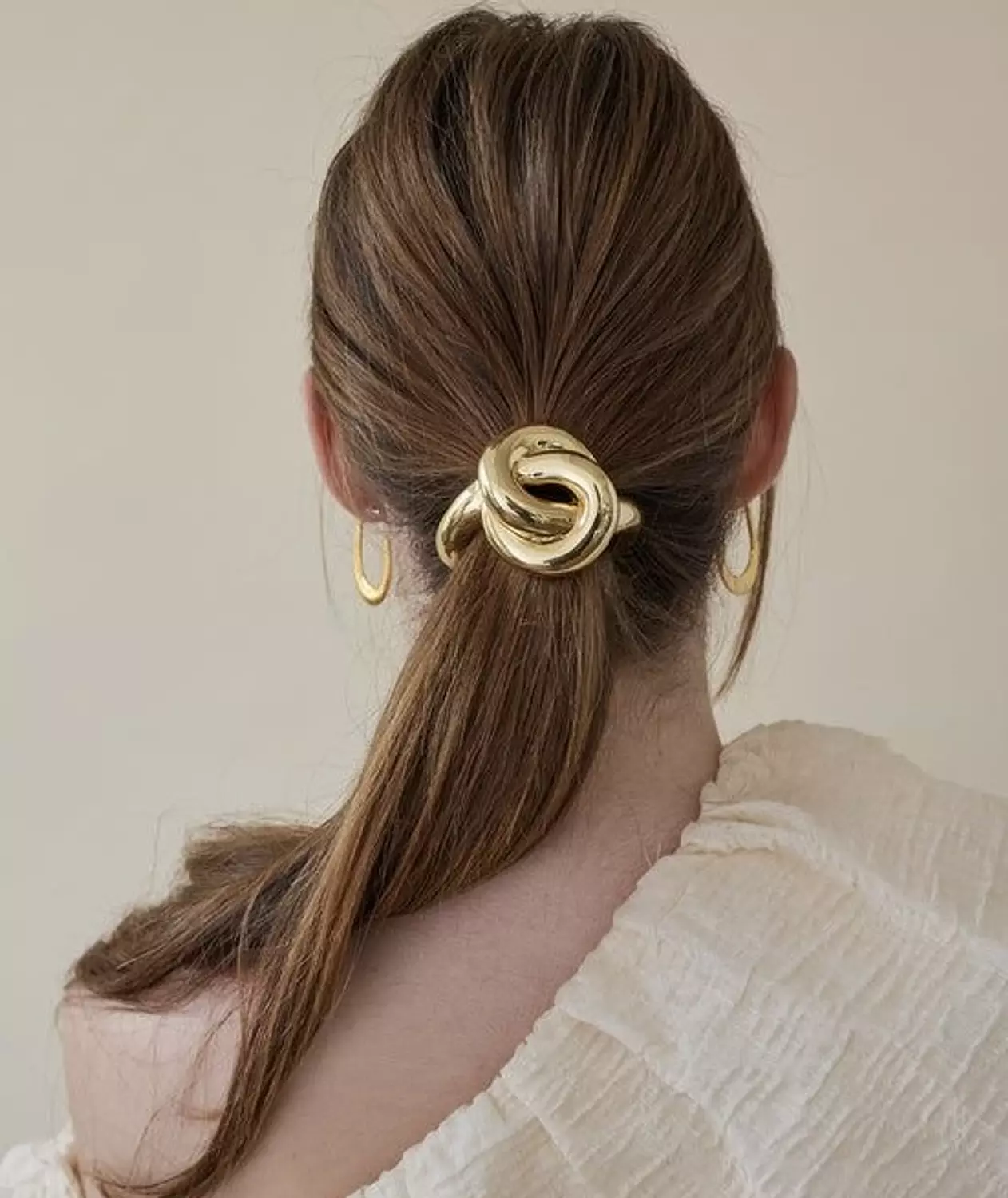 Gold scrunchie 2 hover image