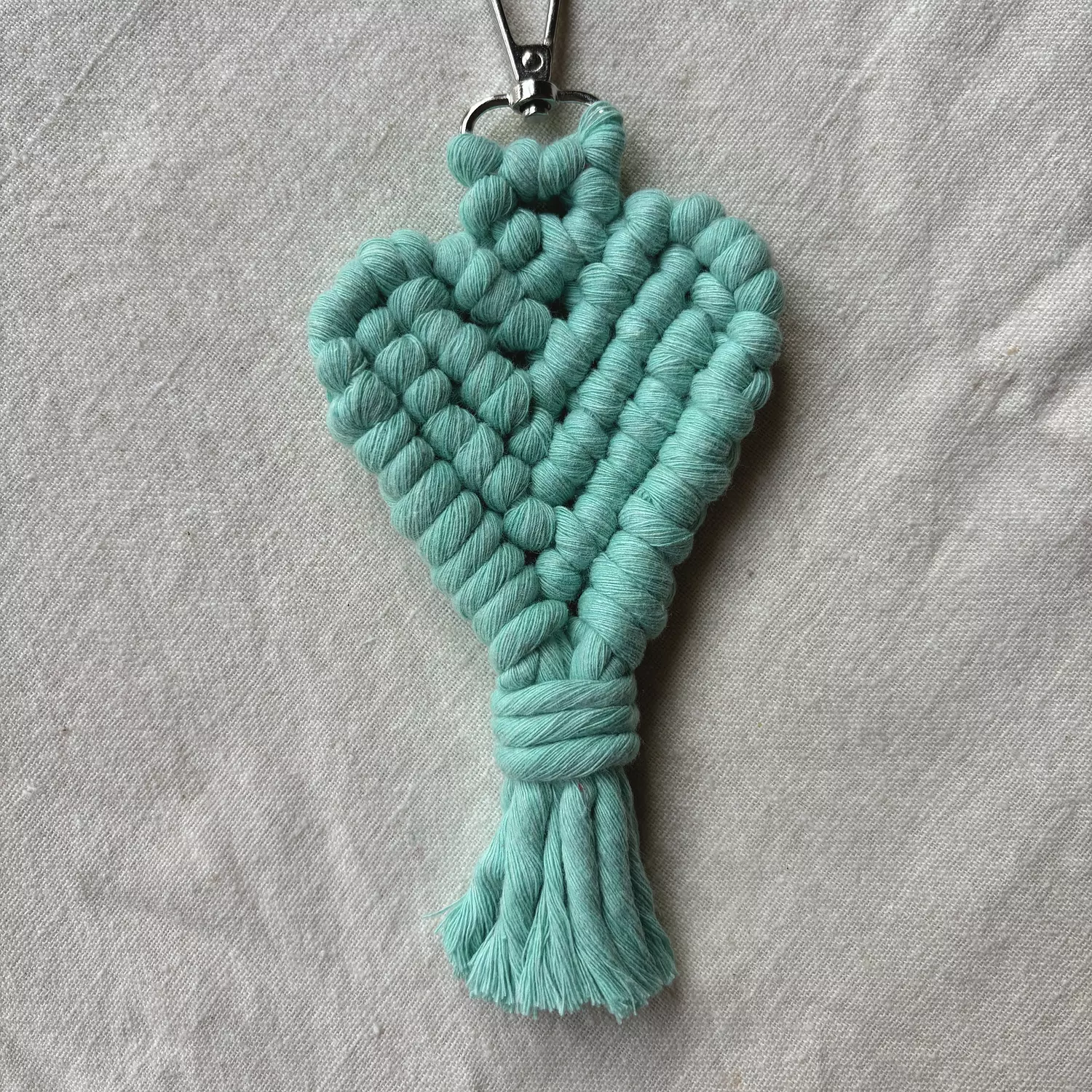 Original Heart Macrame Keychain 2