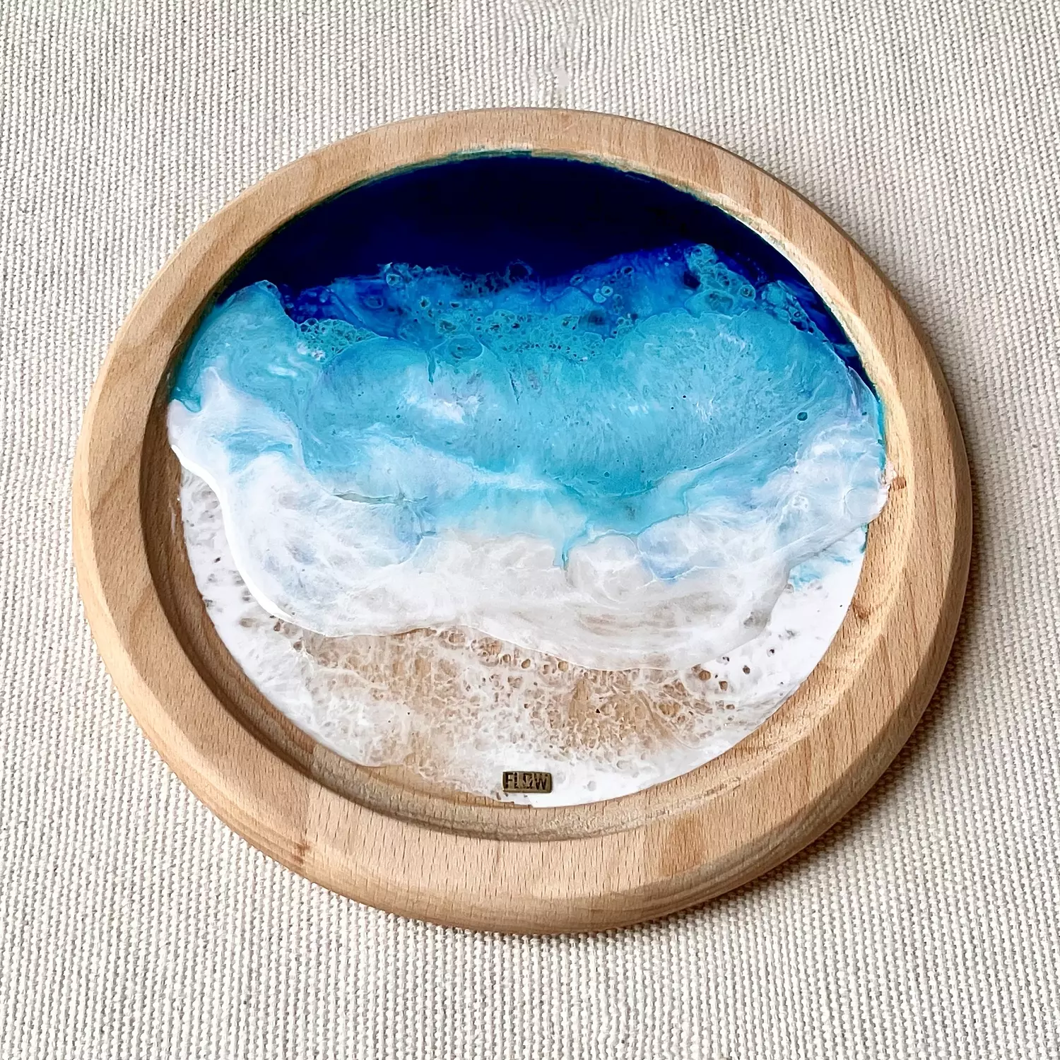 Sea Round wood Platter 4