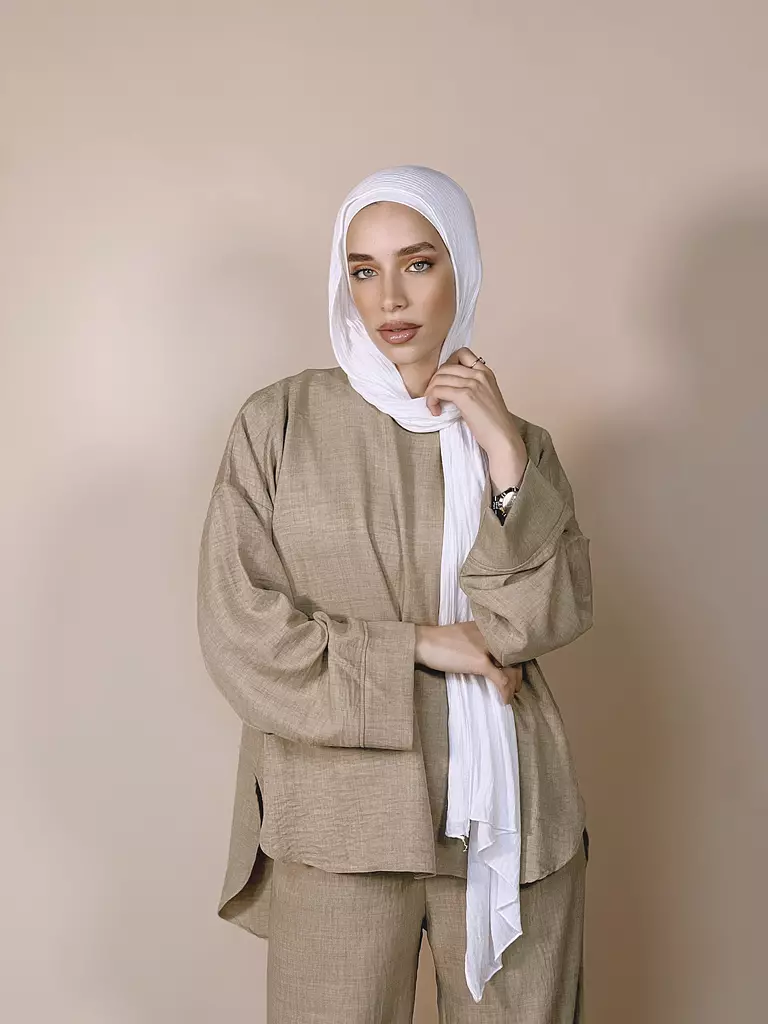 Beige Basic Linen Set