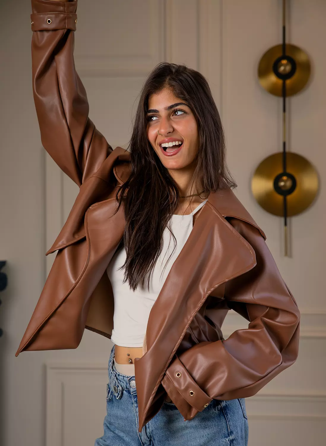 Bronzed Leather Jacket 4